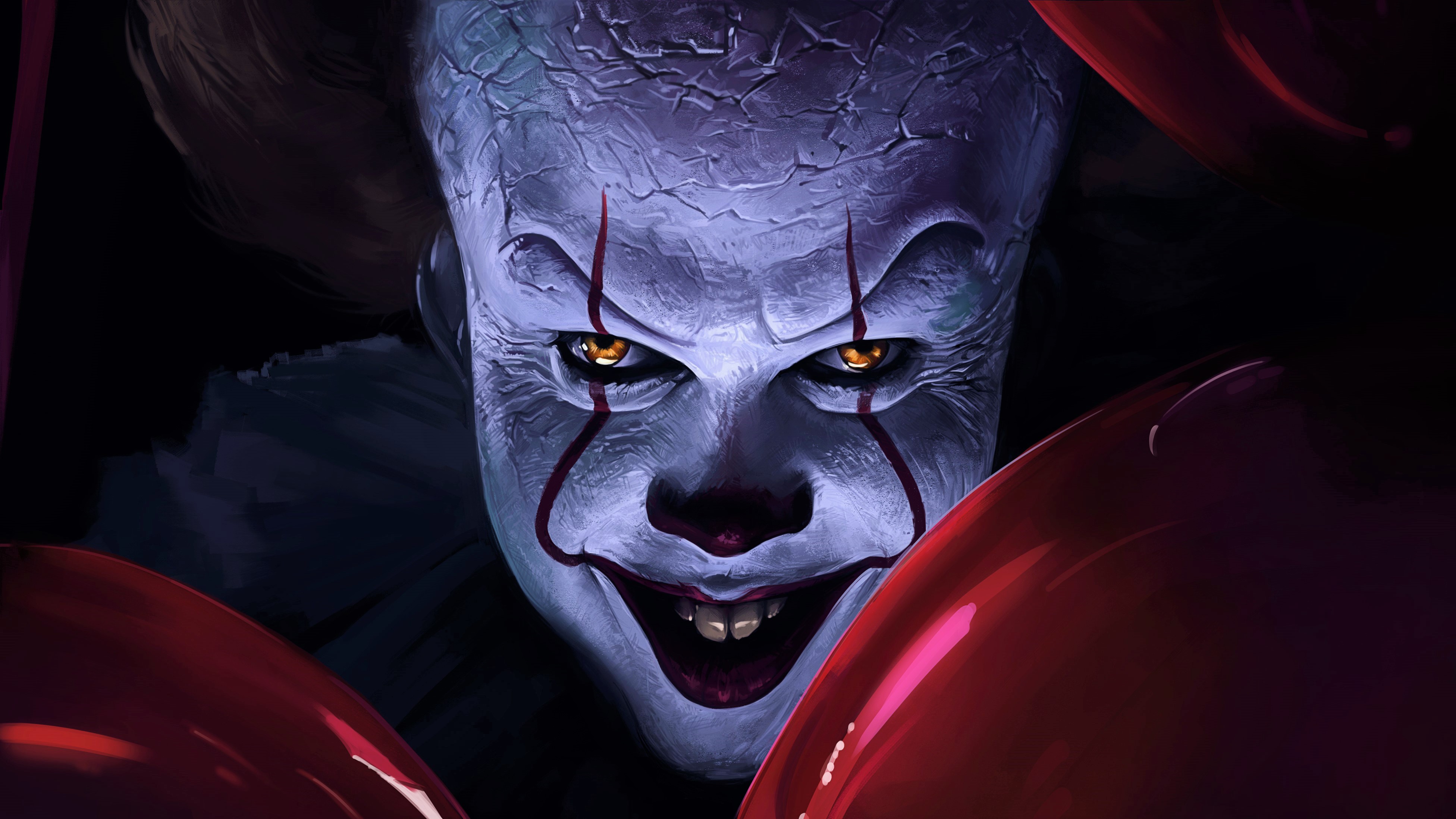 Pennywise - Creepy Pennywise , HD Wallpaper & Backgrounds