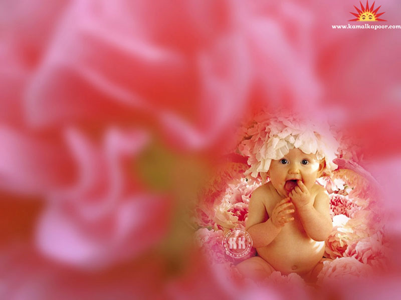 Cute Baby Wallpaper Desktop - Pink Colour Backgrounds Baby , HD Wallpaper & Backgrounds