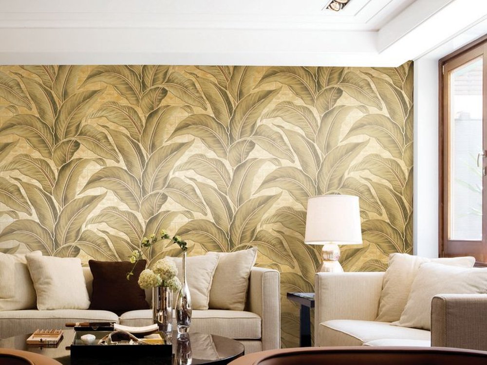 Delight Wallpaper 631102 3d Emboss Daun Pisang Ketebalan - Interior Design , HD Wallpaper & Backgrounds