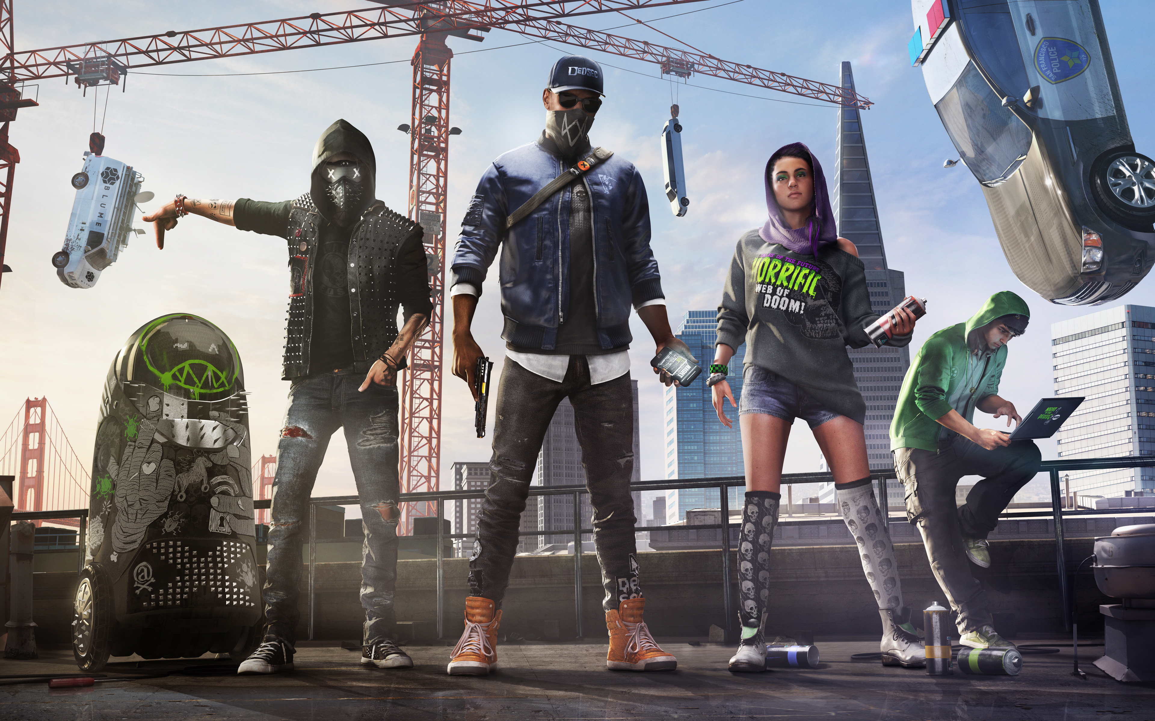 Watch Dogs 2 Wallpaper Marcus Holloway And Dedsec - Wrench Watch Dogs 2 , HD Wallpaper & Backgrounds