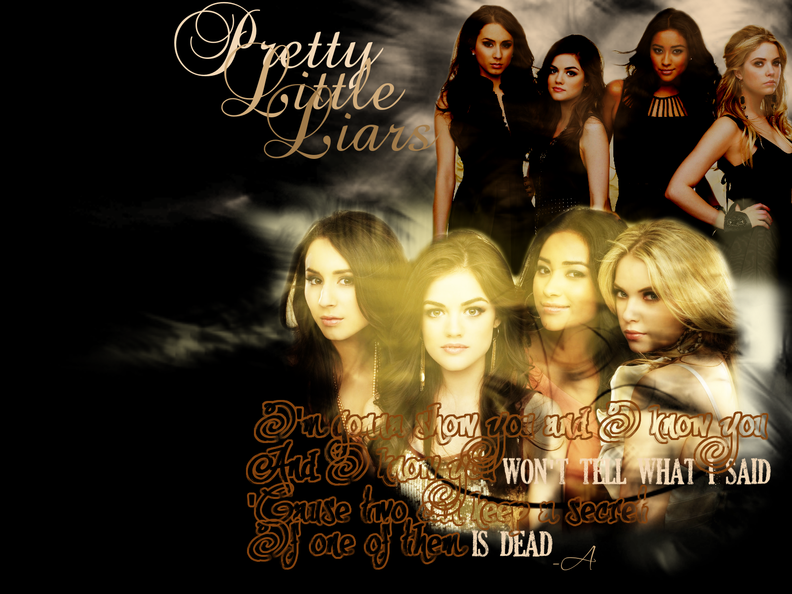 Pretty Little Liars Tv Toon Achtergrond Containing - Background Pretty Little Liars , HD Wallpaper & Backgrounds