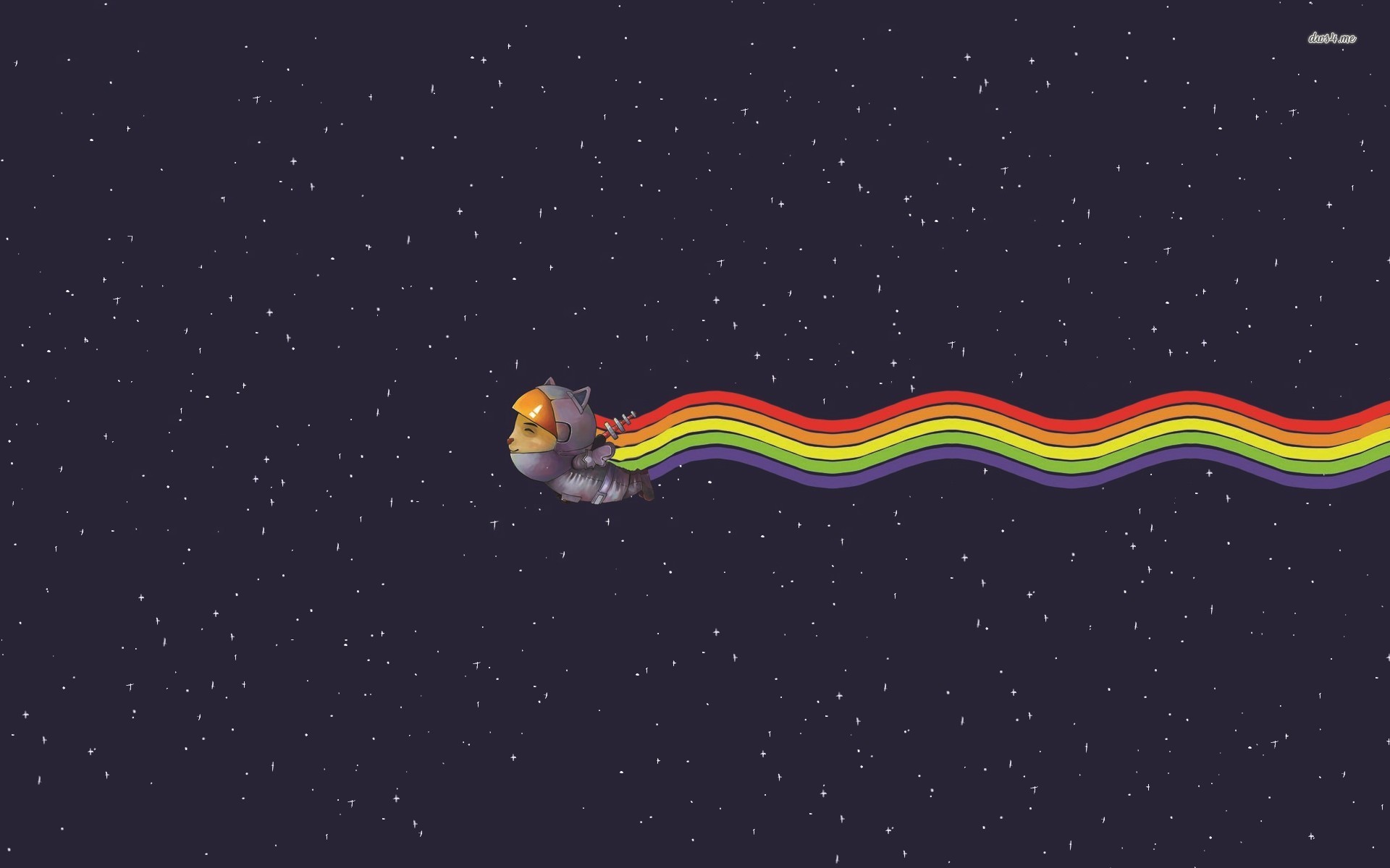 Teemo Nyan Cat Flying Wallpaper - Star , HD Wallpaper & Backgrounds