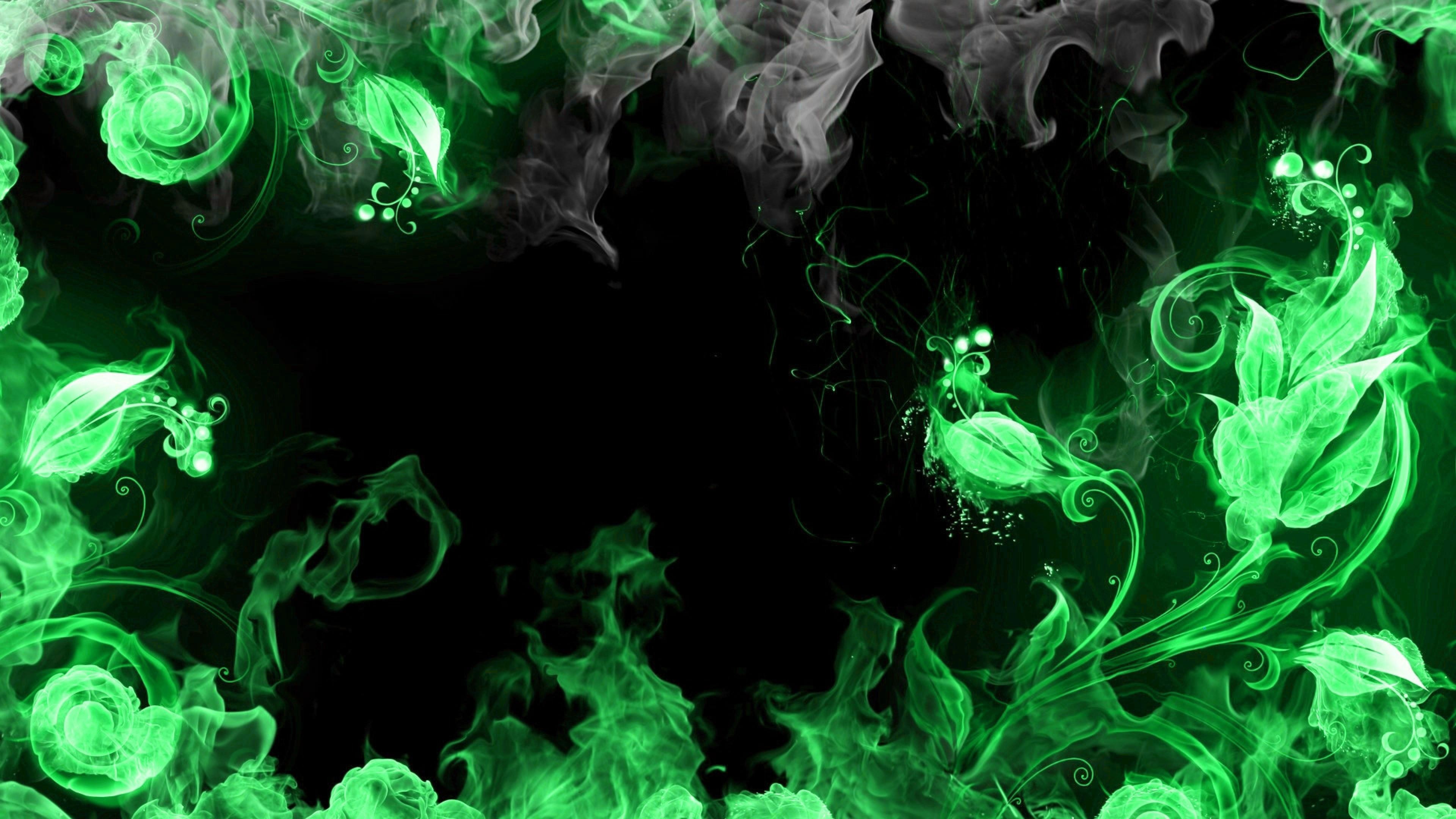 Preview Blue Smoke Wallpaper - Green And Black Smoke , HD Wallpaper & Backgrounds