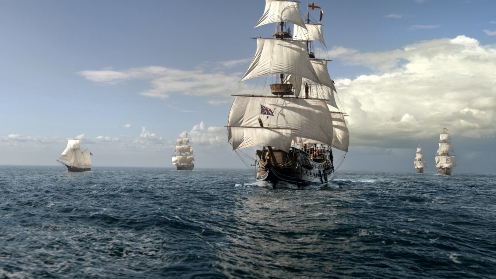 Hd Wallpaper - Black Sails Pirate Ship , HD Wallpaper & Backgrounds