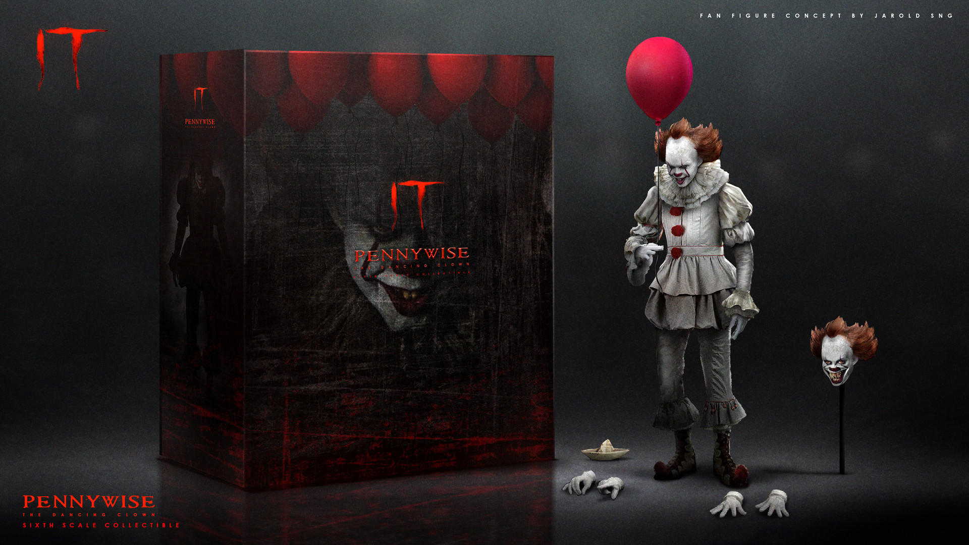 It Pennywise Collectible Concept - Pennywise Neca Figure , HD Wallpaper & Backgrounds