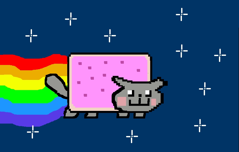 Nyan Cat Images My Drawing Of Nyan Cat Hd Wallpaper - Cartoon , HD Wallpaper & Backgrounds