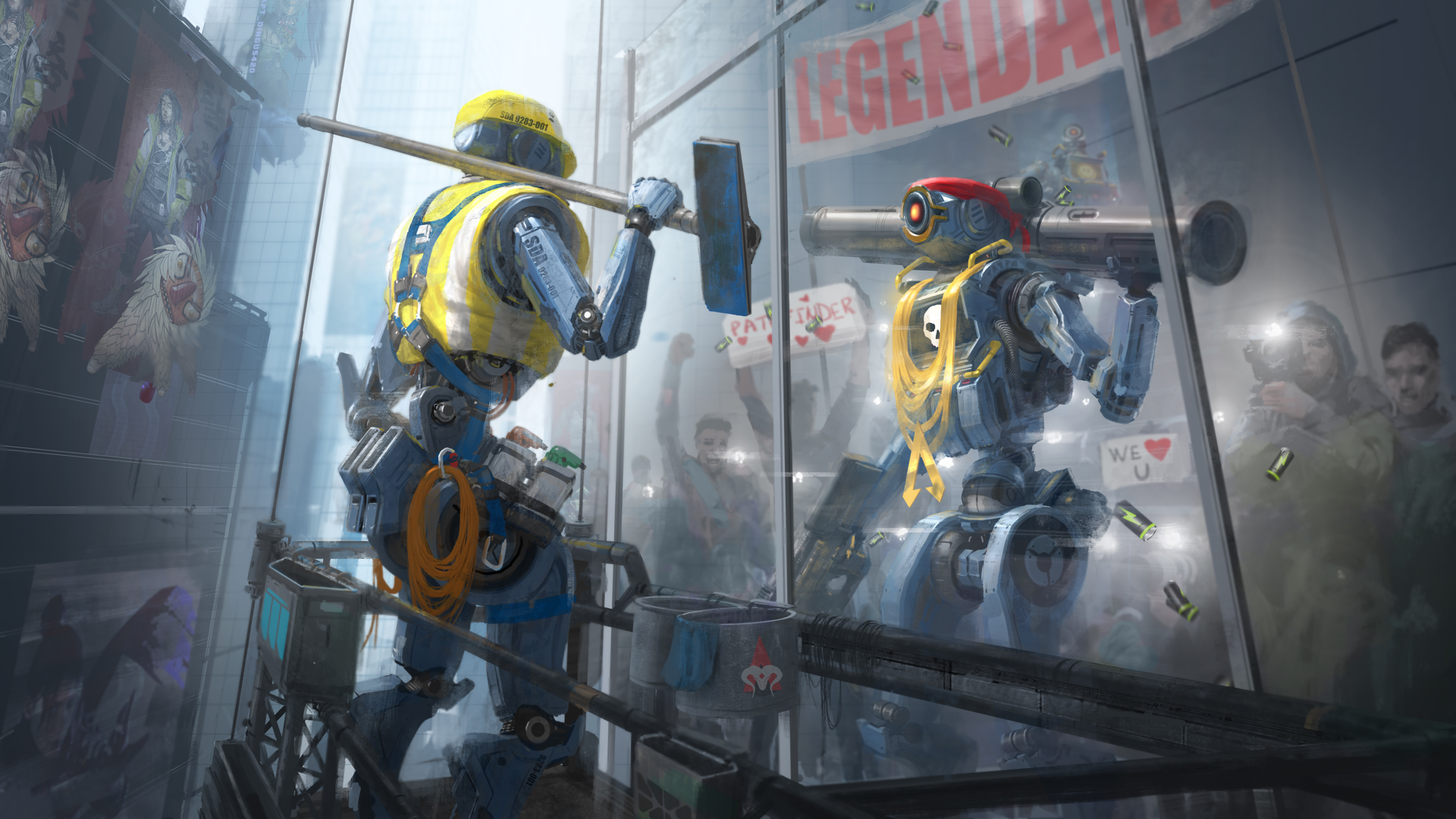 New Apex Legends Leaks Suggest New Pathfinder Skin - Pathfinder Wallpaper Apex Legends , HD Wallpaper & Backgrounds