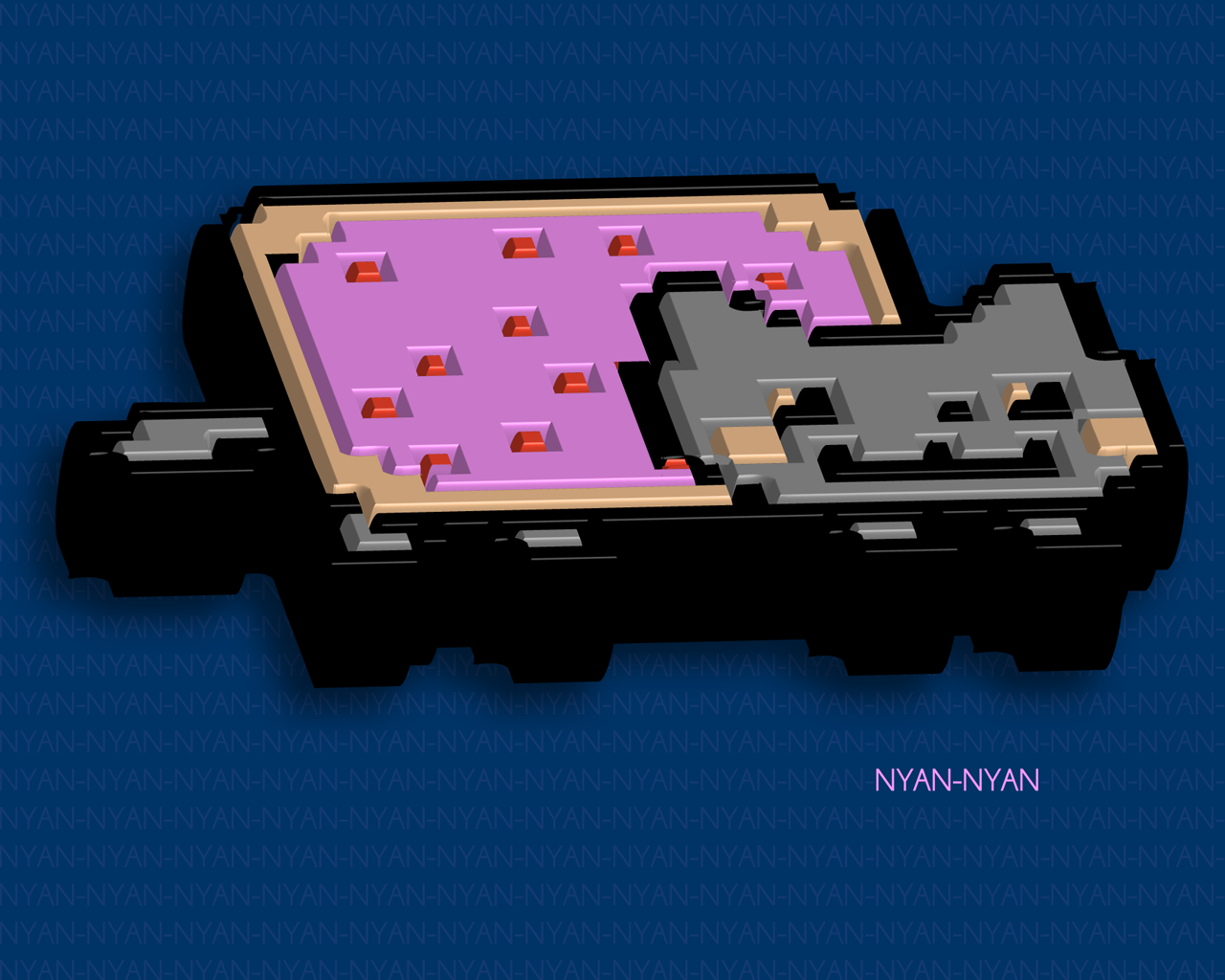 I Done Made An Awesome Nyan Cat Wallpaper - Gadget , HD Wallpaper & Backgrounds