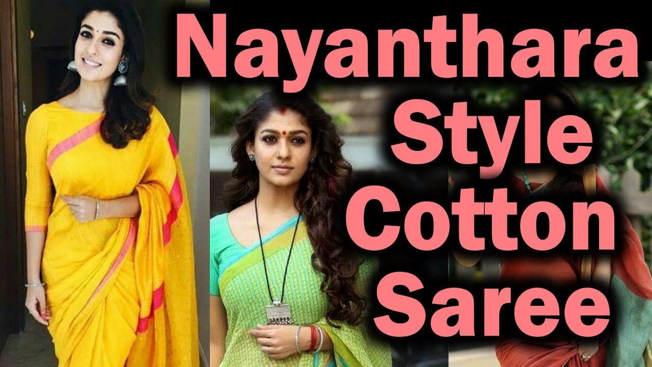 Nayanthara Style Cotton Saree - Nayanthara In Cotton Saree , HD Wallpaper & Backgrounds