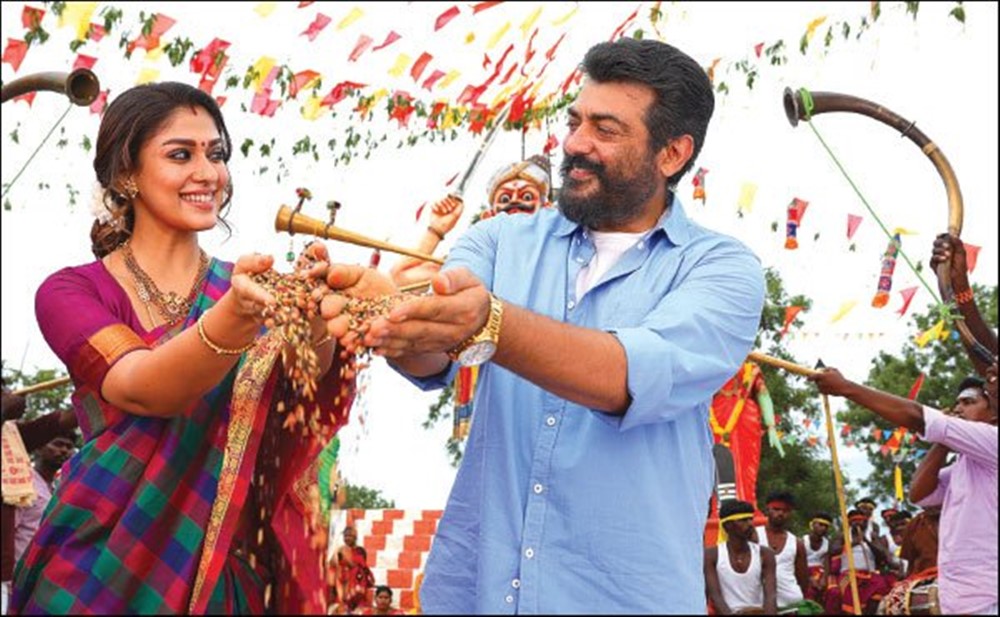 Nayanthara, Ajith In Viswasam Recent Pics - Viswasam Movie Stills , HD Wallpaper & Backgrounds