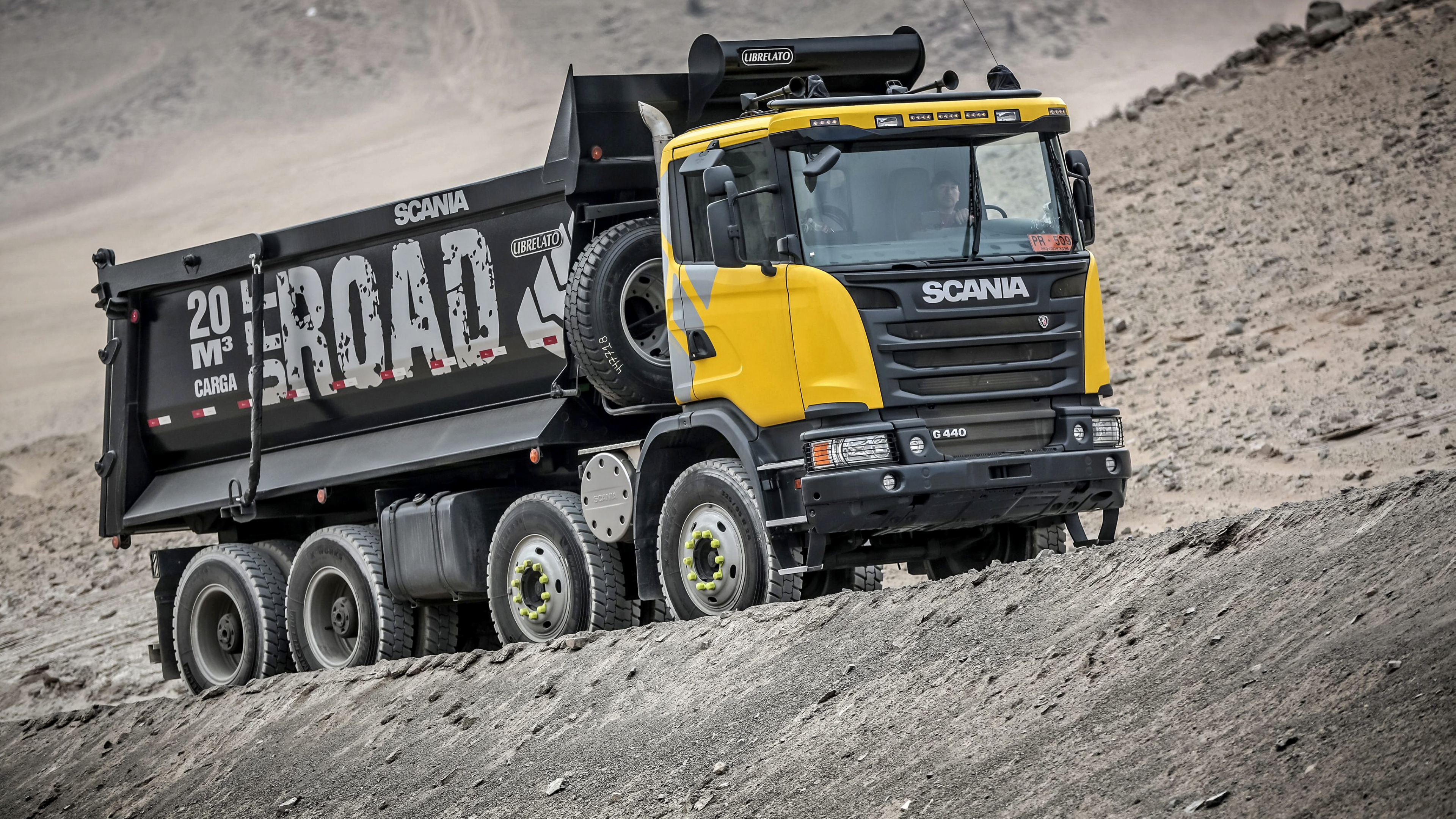 Truck, Motor Vehicle, Scania Ab, Transport, Scania - Camion Benne Fond D Écran , HD Wallpaper & Backgrounds