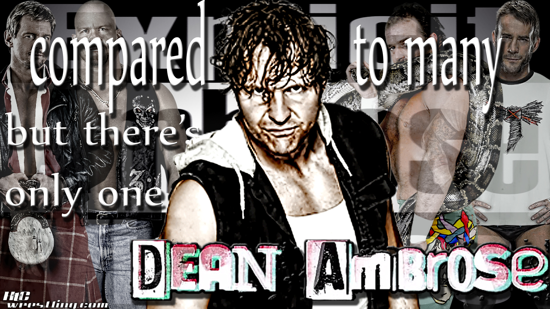 One & Only Dean Ambrose Wallpaper - Wwe Dean Ambrose Wallpaper 2015 , HD Wallpaper & Backgrounds