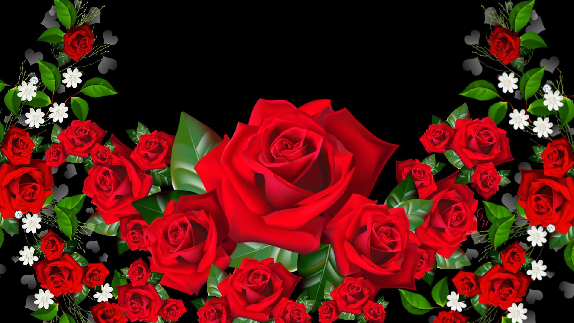 3d Rose Wallpapers Free Download - 3d Flower Wallpapers Rose , HD Wallpaper & Backgrounds