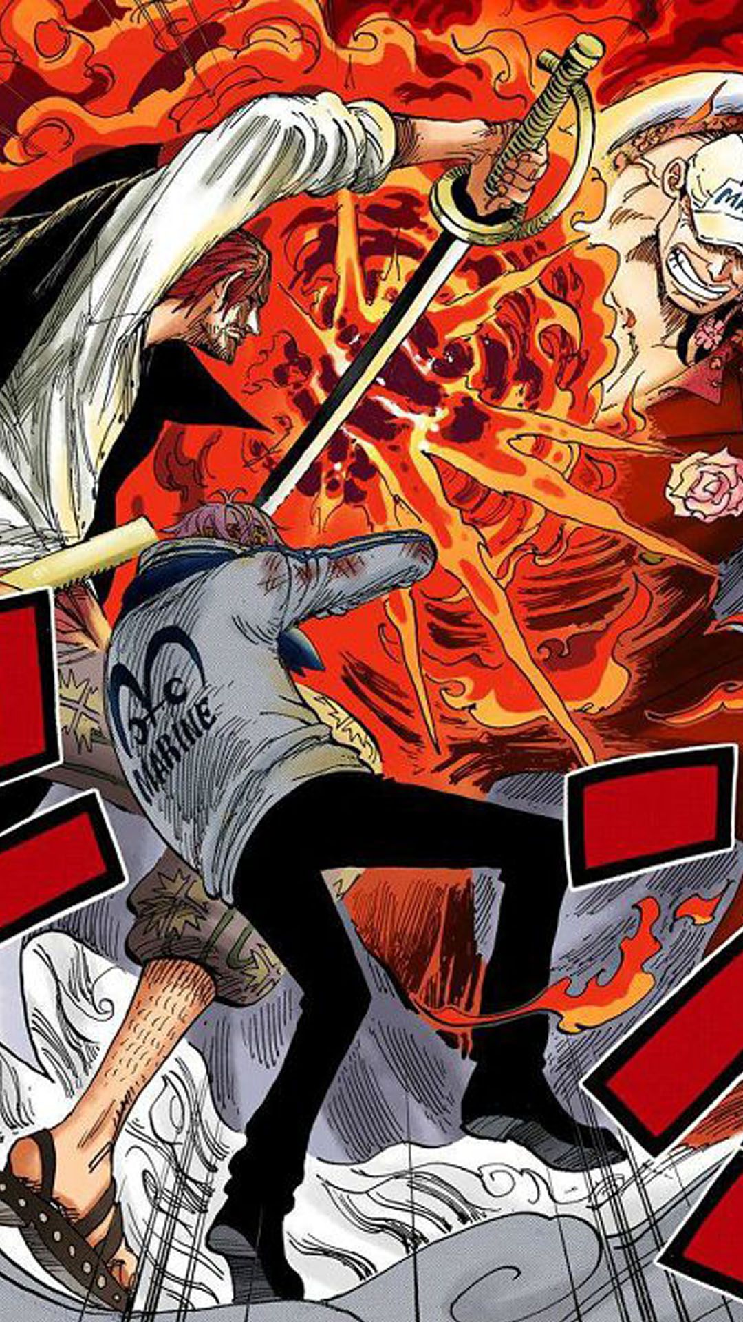Shanks Wallpaper - One Piece Manga Marineford Arc , HD Wallpaper & Backgrounds