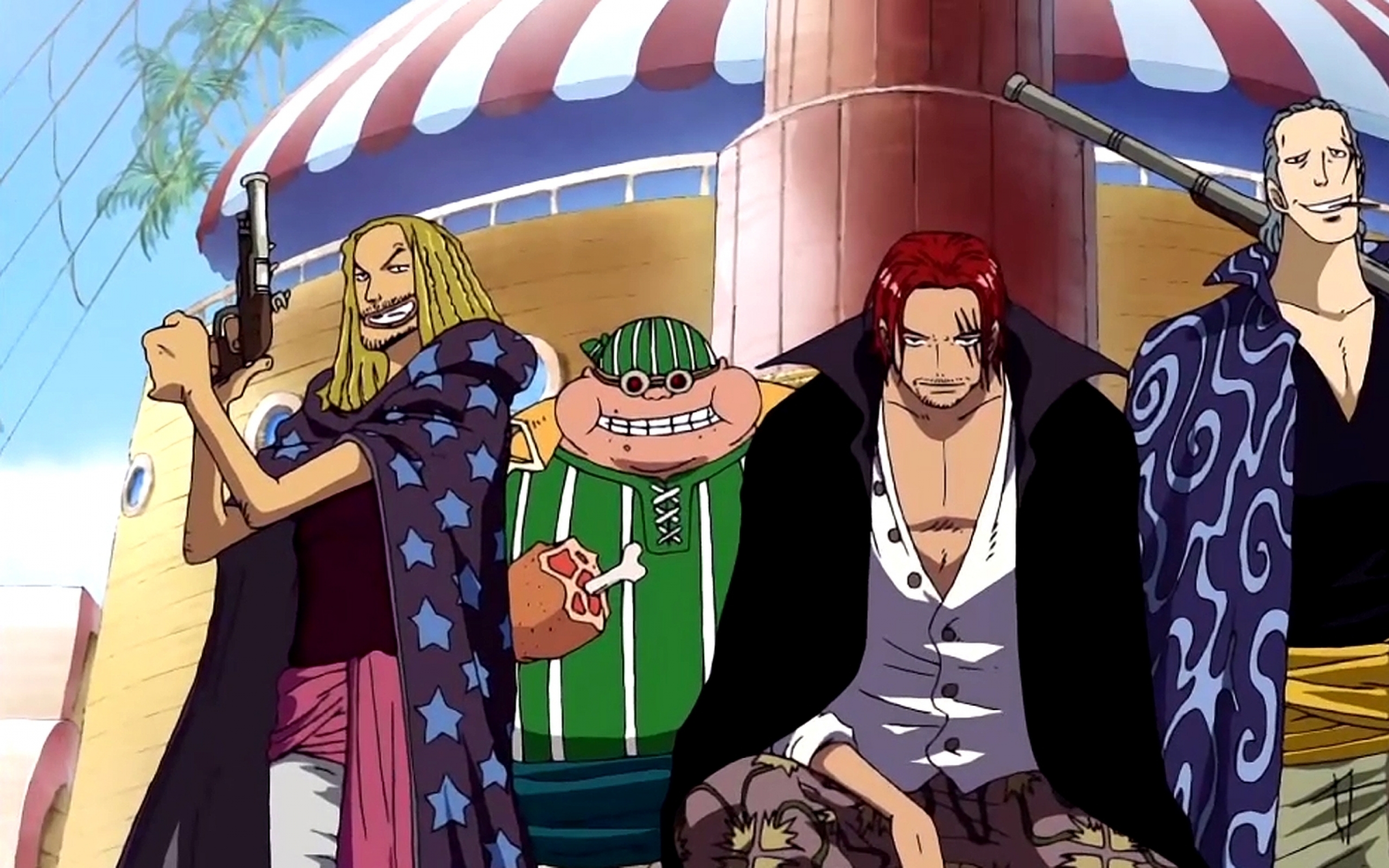 One Piece Shanks Crew Image On Wallpaper 1080p Hd - Red Hair Shanks , HD Wallpaper & Backgrounds
