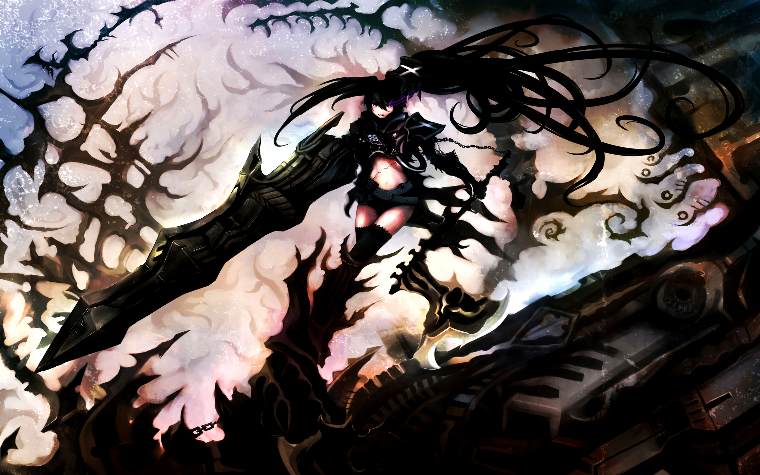 Black Rock Shooter - Anime Rock Wallpaper Hd , HD Wallpaper & Backgrounds