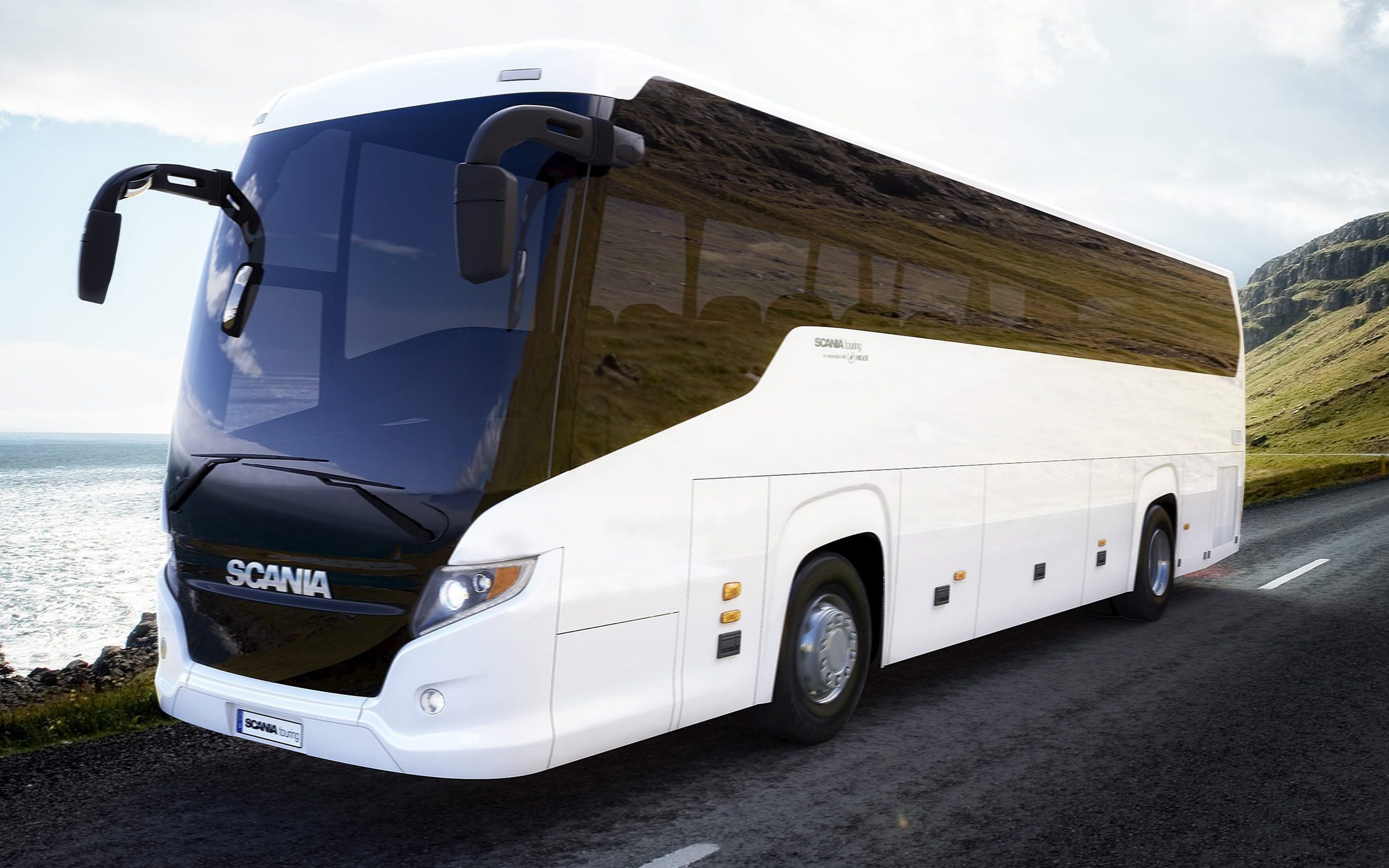 Туристический автобус Scania салон