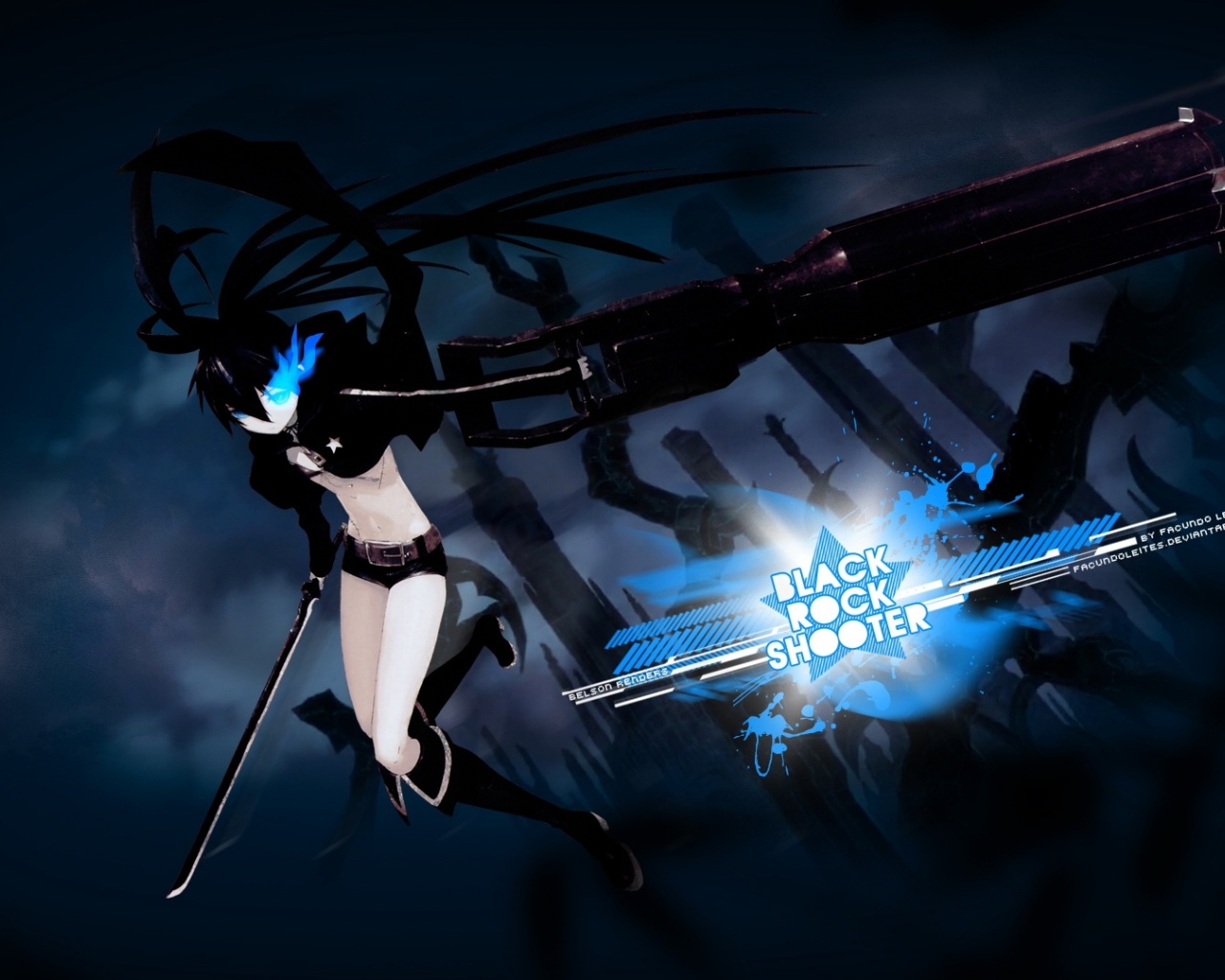 Black Rock Shooter , HD Wallpaper & Backgrounds