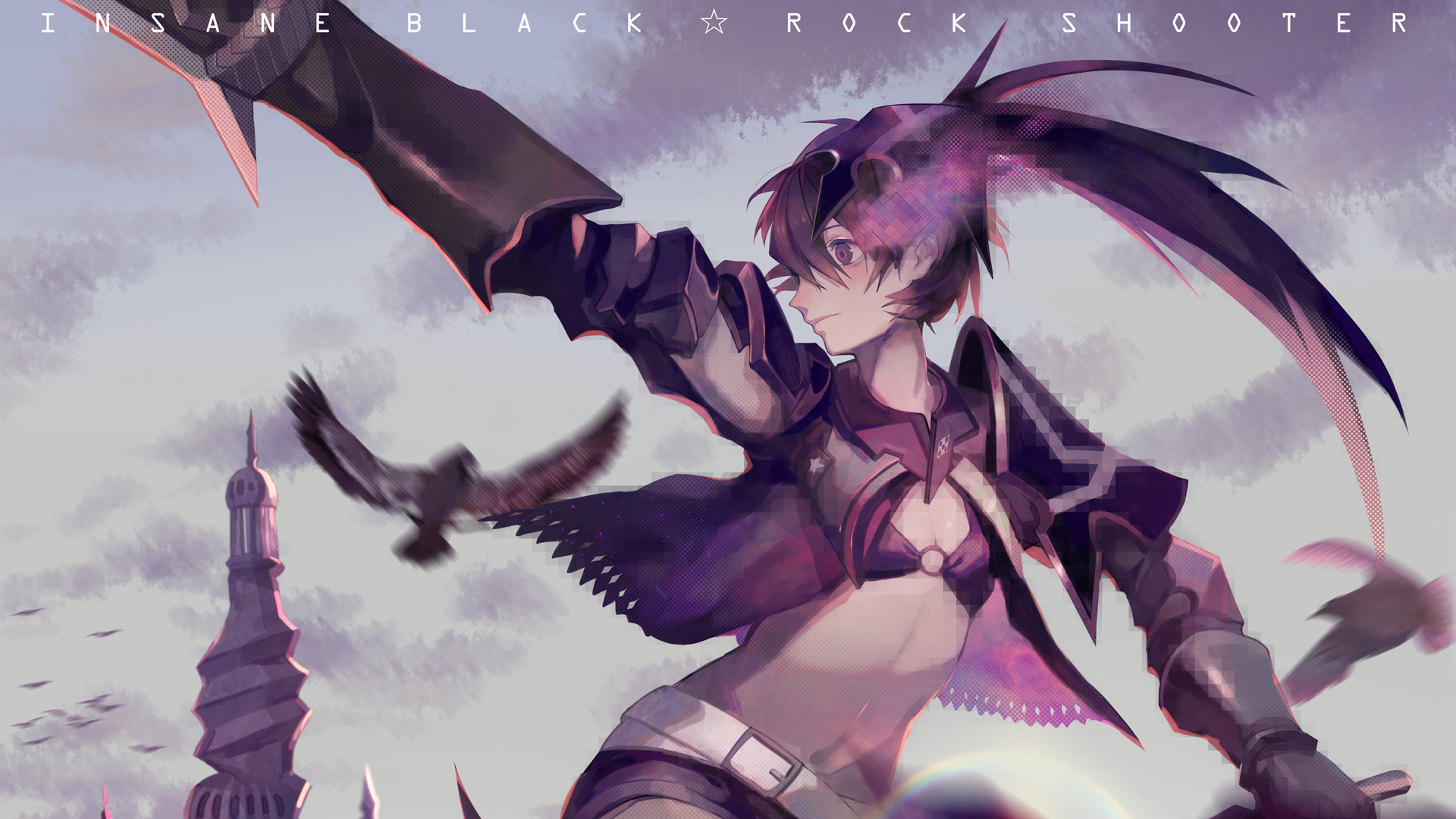 #anime, #anime Girls, #black Rock Shooter, Wallpaper - Black Rock Shooter And Insane Black Rock Shooter , HD Wallpaper & Backgrounds