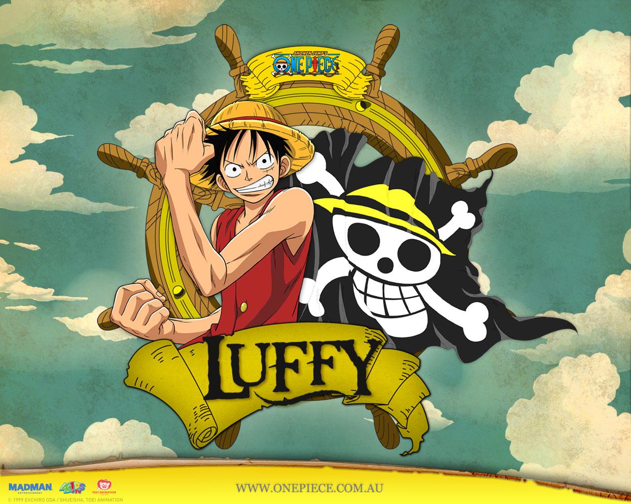 Preview One Piece Background Wallpaper Download - Luffy One Piece Hd , HD Wallpaper & Backgrounds