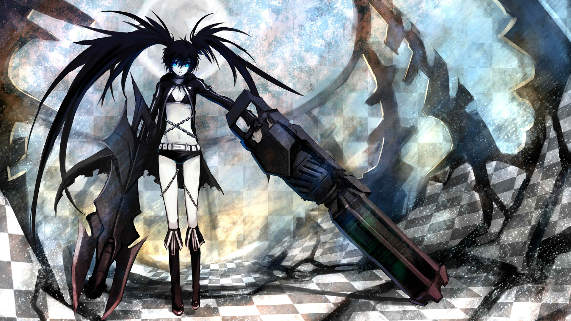 Anime Black Rock Shooter Wallpaper Wpt460238 - Hatsune Miku , HD Wallpaper & Backgrounds