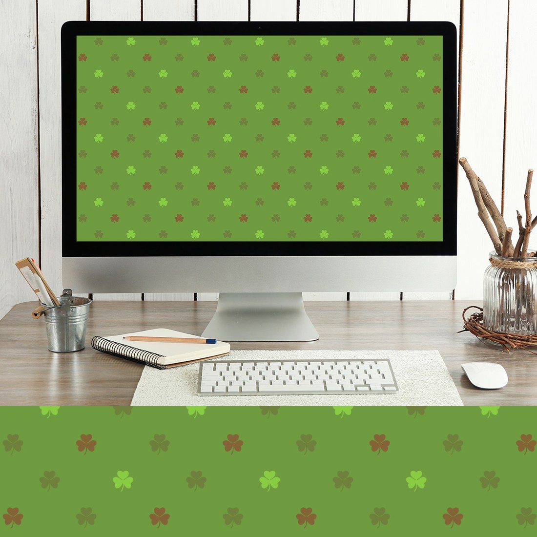 Patrick's Day Wallpaper - Computer Desk , HD Wallpaper & Backgrounds