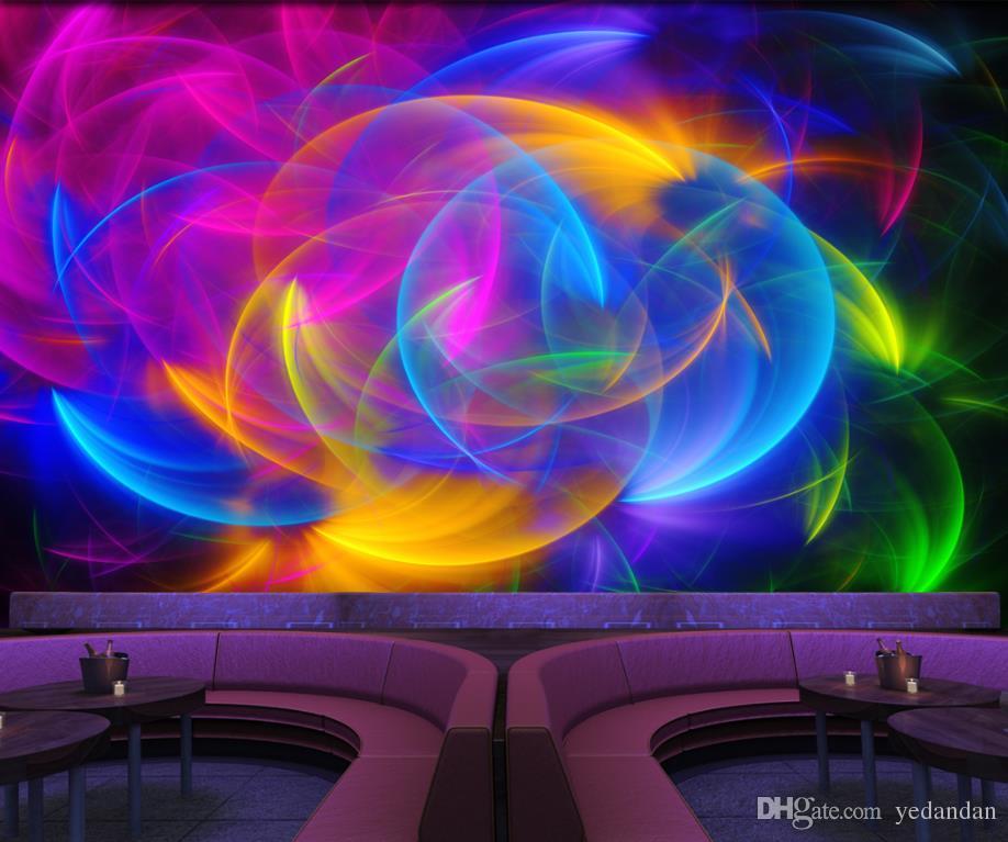 3d Wall Murals Photo Wallpaper Abstract Colorful Light - Papel De Parede Abstrato Colorido , HD Wallpaper & Backgrounds