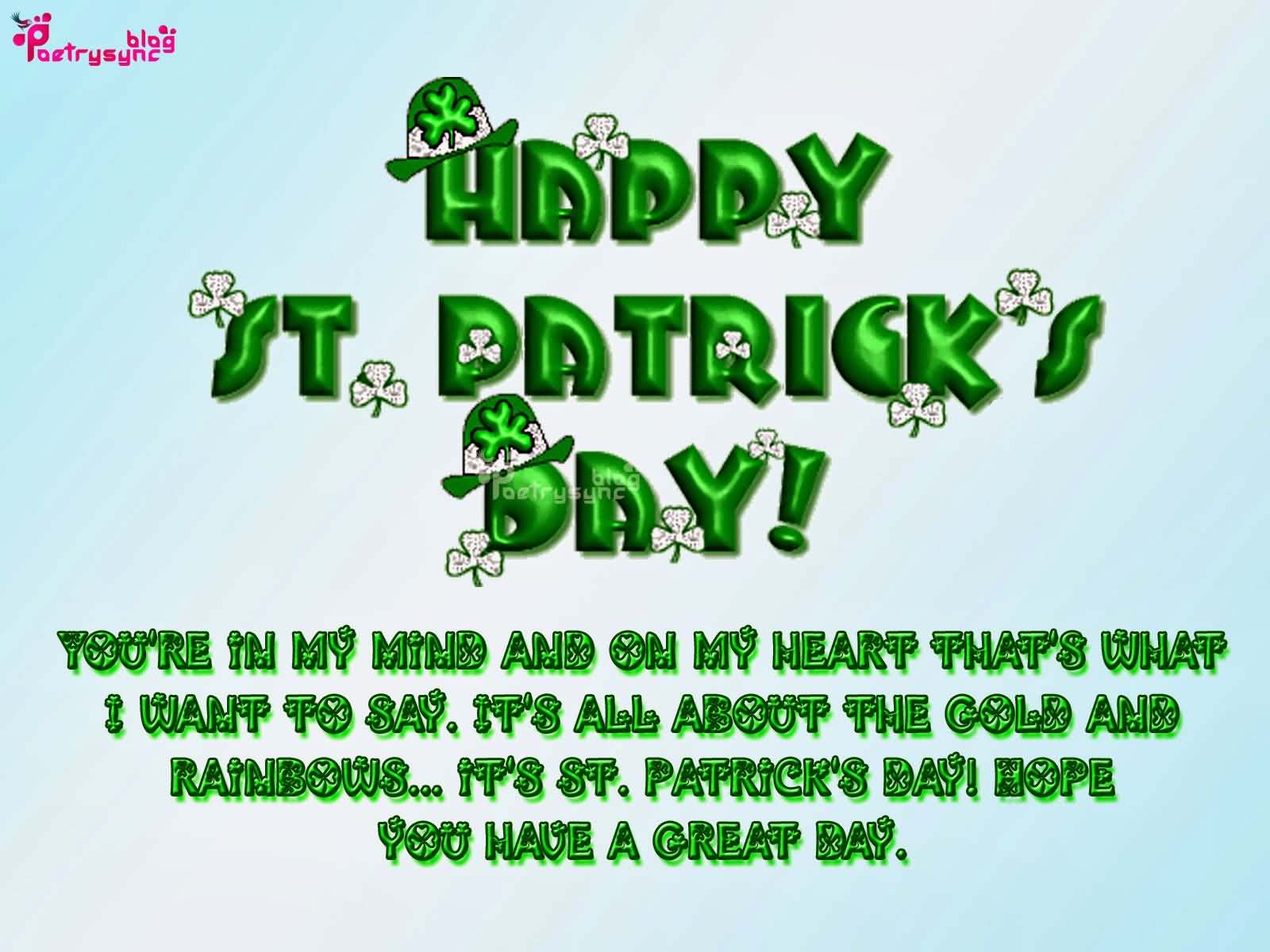 Happy Saint Patricks Day Blessing , HD Wallpaper & Backgrounds