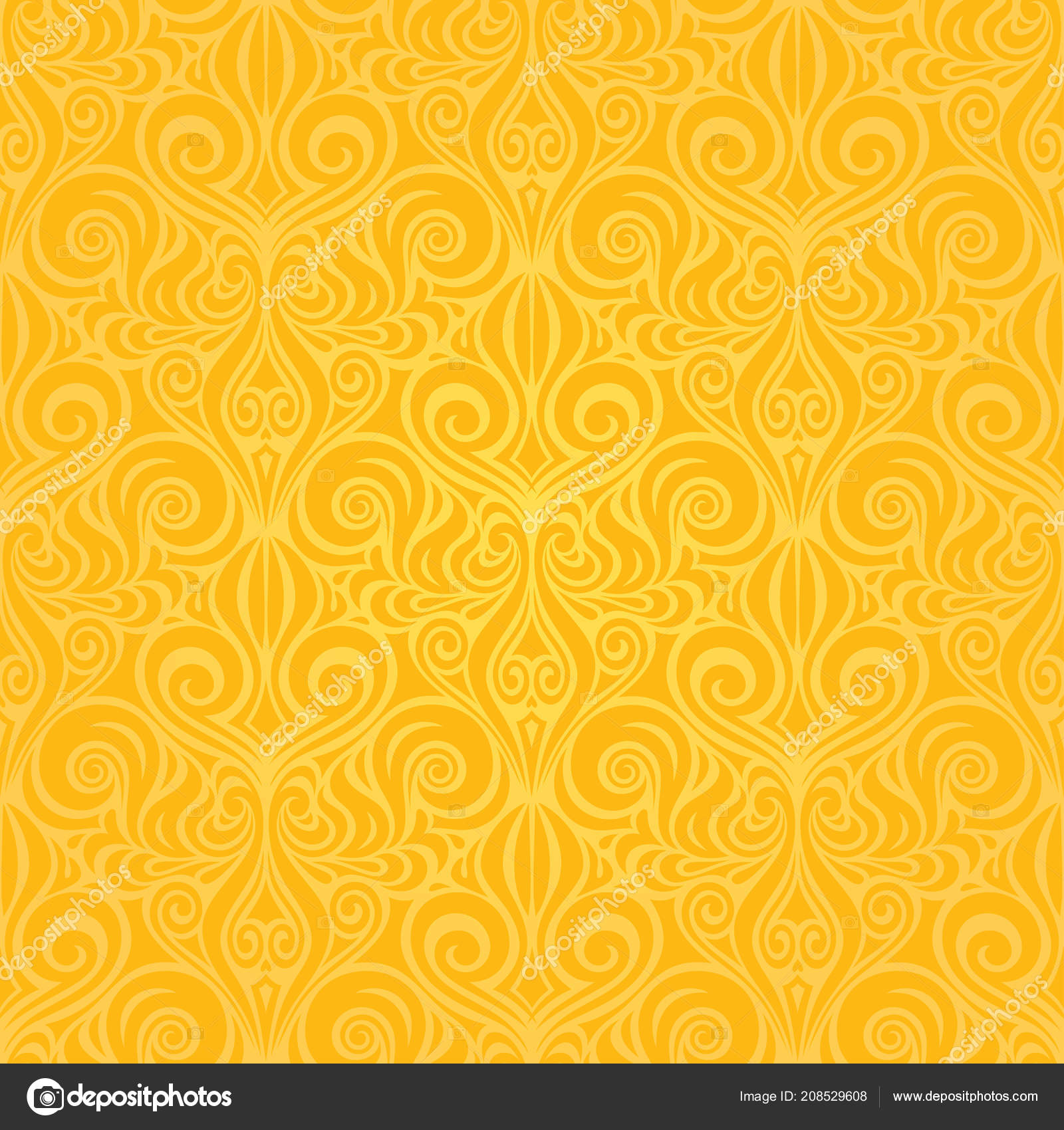 Papel Pintado Floral Colorido Amarillo Fondo Repetible - Wallpaper , HD Wallpaper & Backgrounds