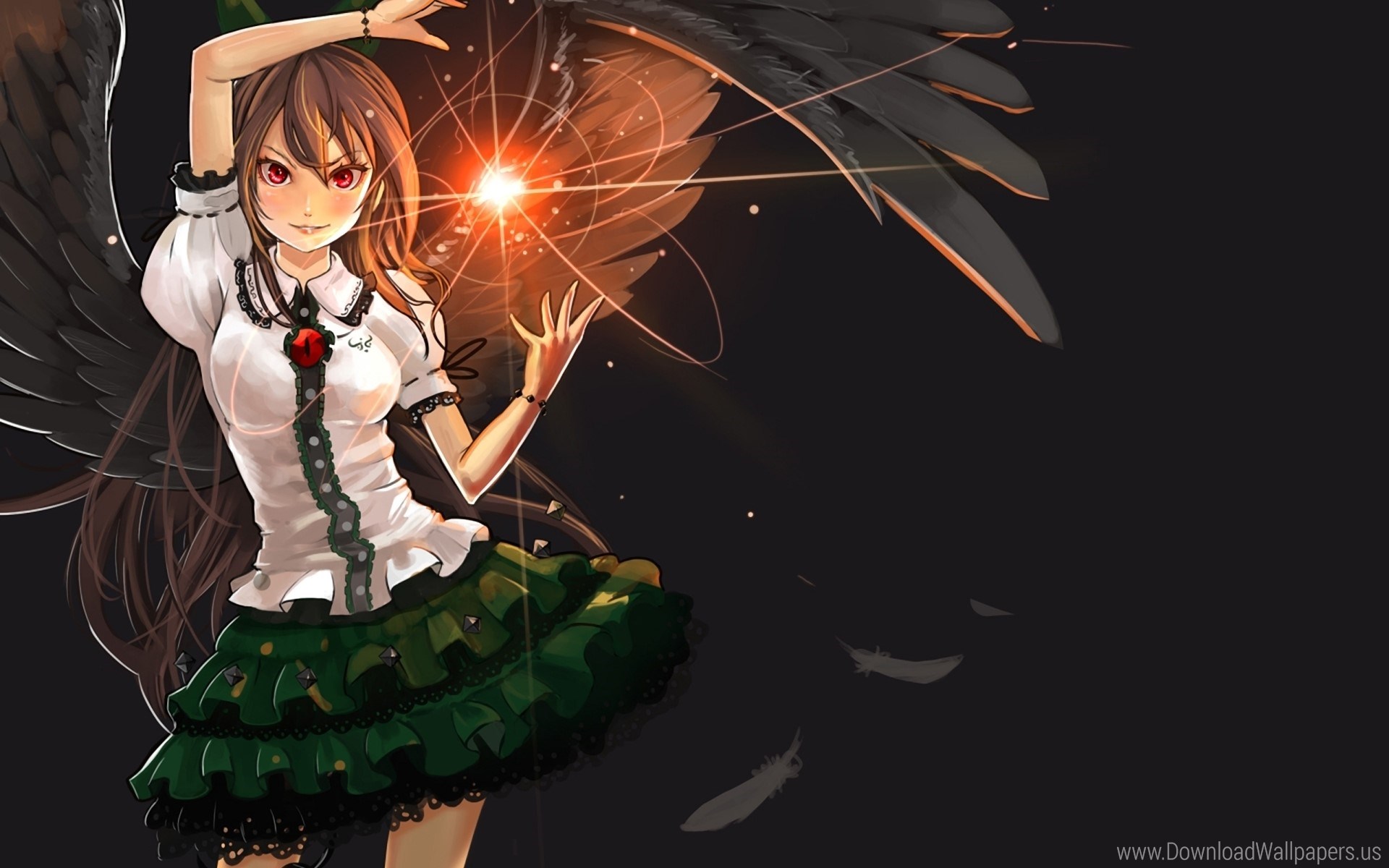 Anime Girl Fire Ball , HD Wallpaper & Backgrounds