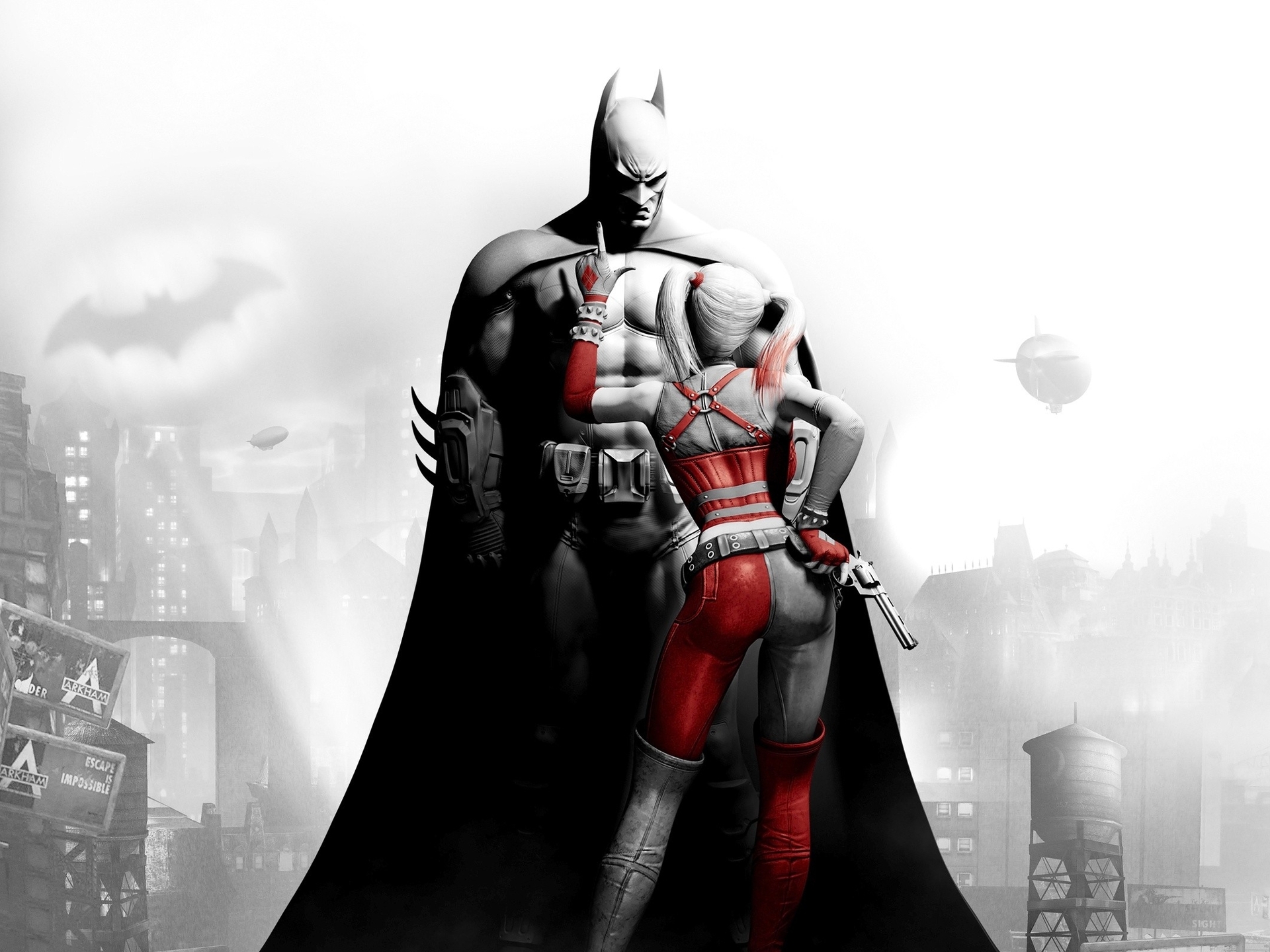 Download Batman Video Games Dc Comics Harley Quinn - Batman Arkham City , HD Wallpaper & Backgrounds