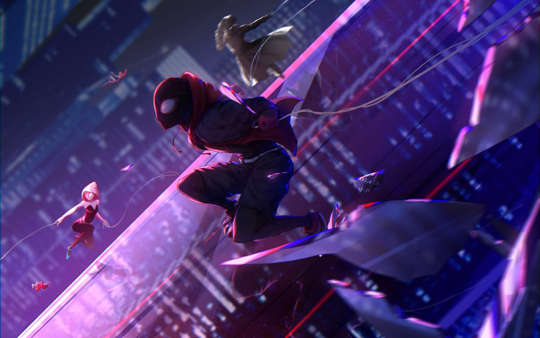 No Aranhaverso - Spider Man Into The Spider Verse , HD Wallpaper & Backgrounds