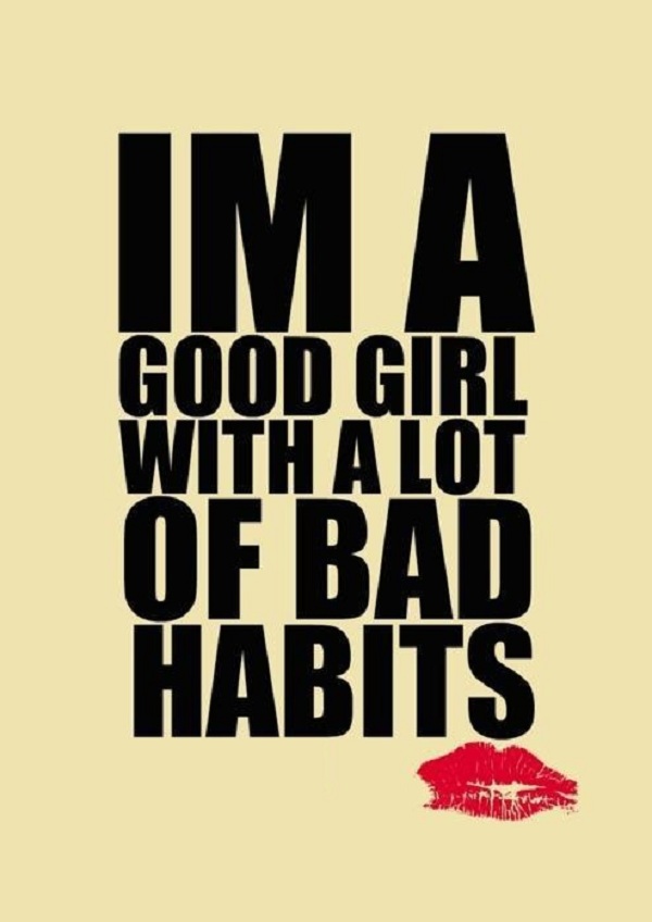 Bad Words Wallpaper - I M A Good Girl With Bad Habits , HD Wallpaper & Backgrounds