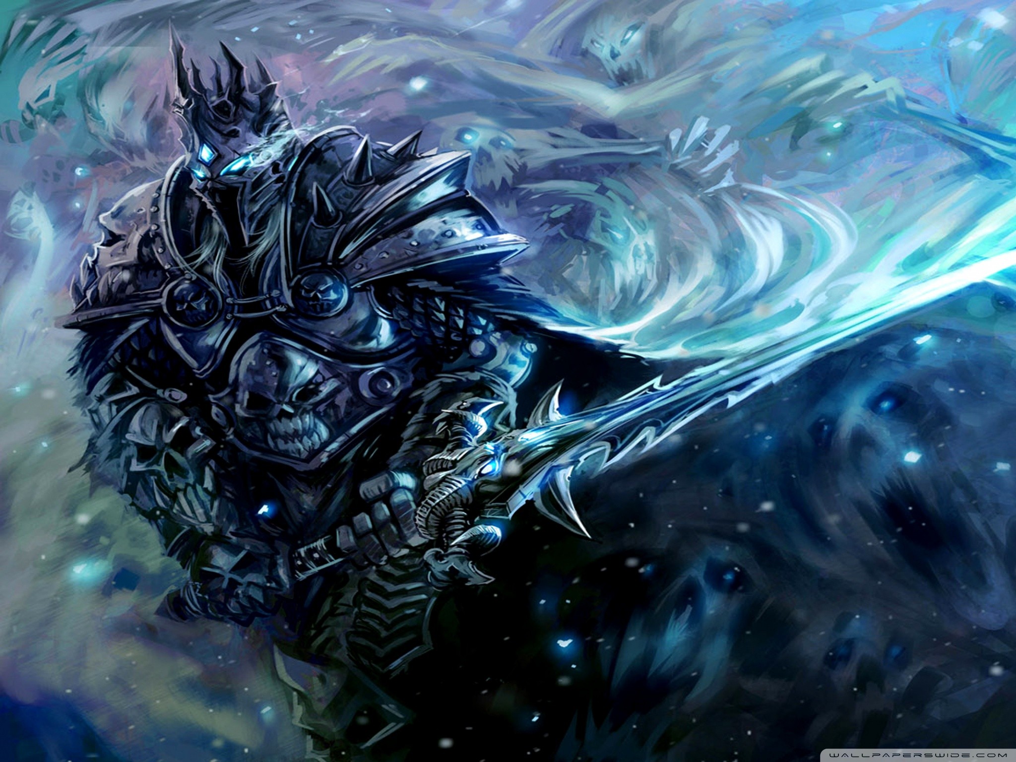 Illidan Vs Arthas Wallpaper - Lich King , HD Wallpaper & Backgrounds