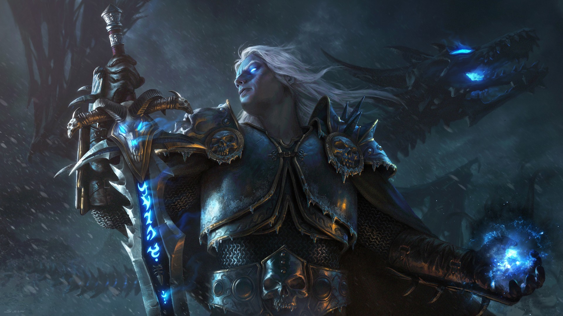 Lich King, Arthas Menethil, World Of Warcraft, Warcraft - Death Knight Wallpaper Hd , HD Wallpaper & Backgrounds