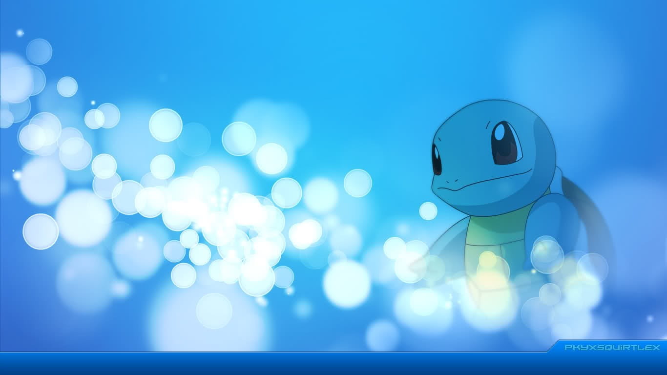 Pokemon Squirtle, Pokémon, Squirtle Hd Wallpaper - High Resolution Blue Bokeh Background , HD Wallpaper & Backgrounds