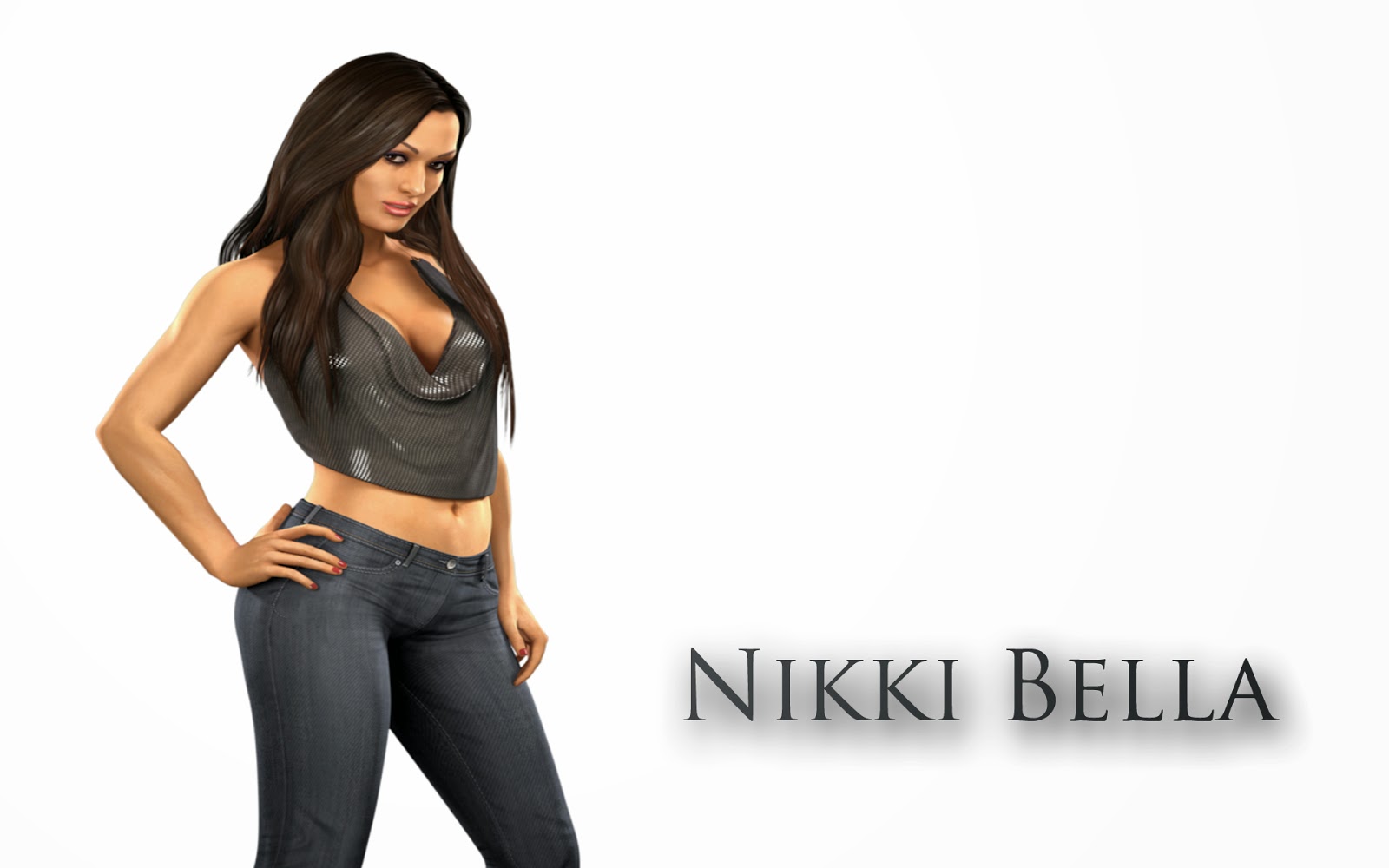 Nikki Bella Wallpaper Hd - Brie Bella Jeans Belly , HD Wallpaper & Backgrounds