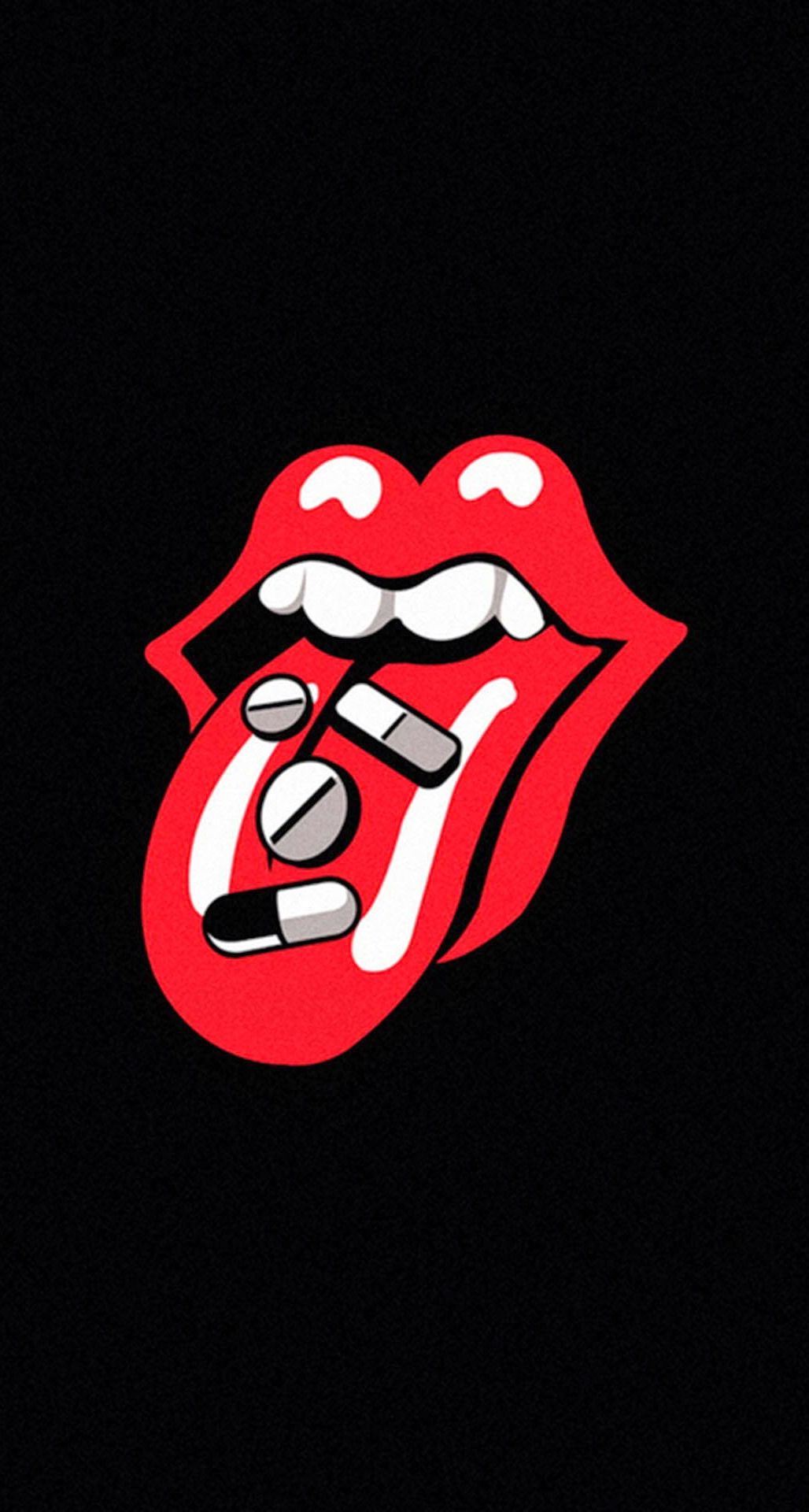 Rolling Stones Tongue Pills Drugs Iphone 6 Plus Hd - Supreme Wallpaper 4k Iphone , HD Wallpaper & Backgrounds