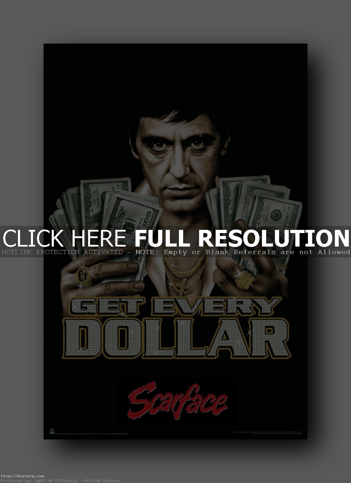 Scarface Iphone Wallpaper - Al Pacino Get Every Money , HD Wallpaper & Backgrounds