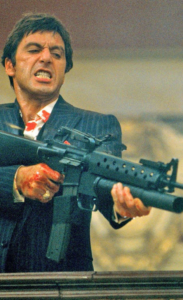 Al Pacino Scarface Gun , HD Wallpaper & Backgrounds