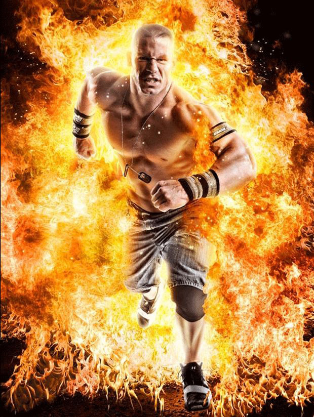 John Cena On Fire , HD Wallpaper & Backgrounds