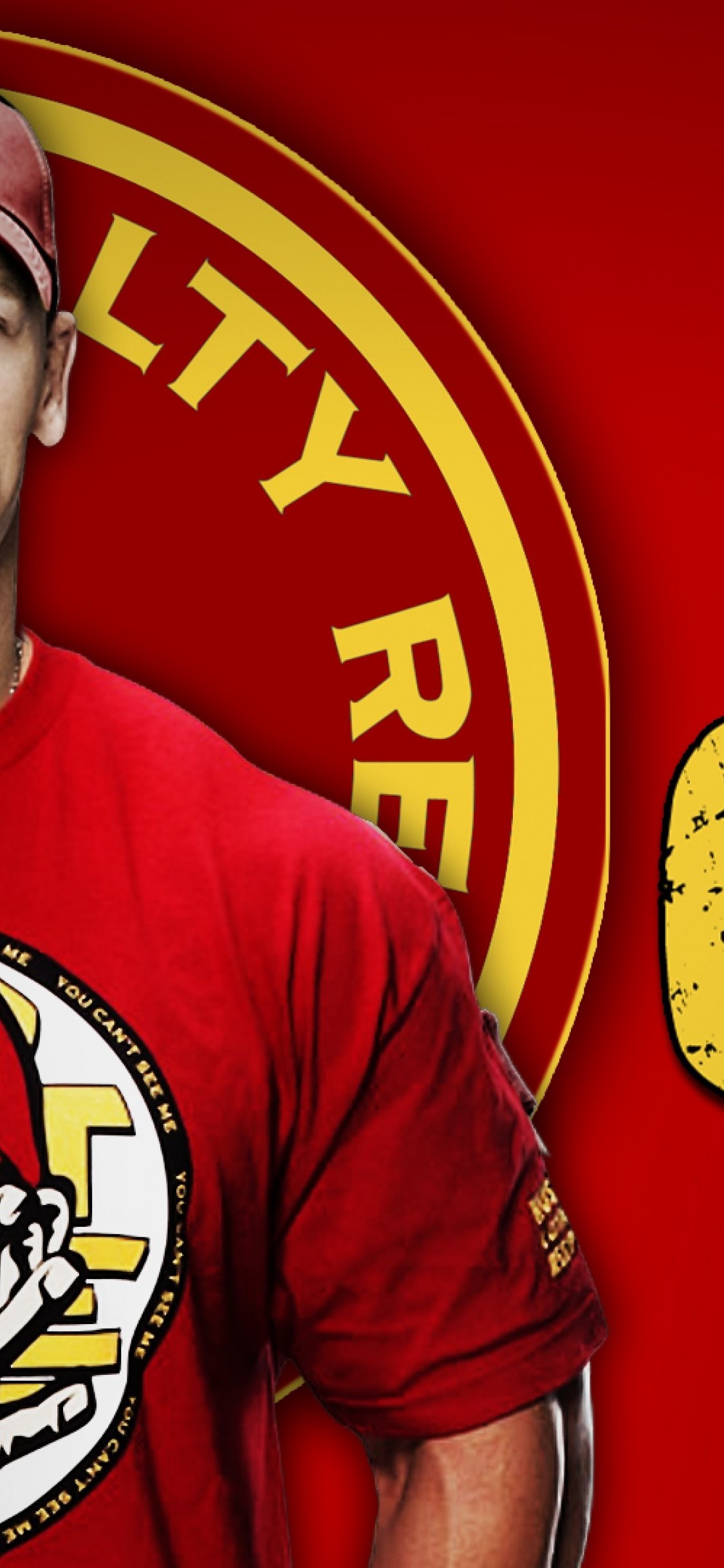 Iphone X John Cena Wallpaper - John Cena Never Give Up Logo Wwe , HD Wallpaper & Backgrounds