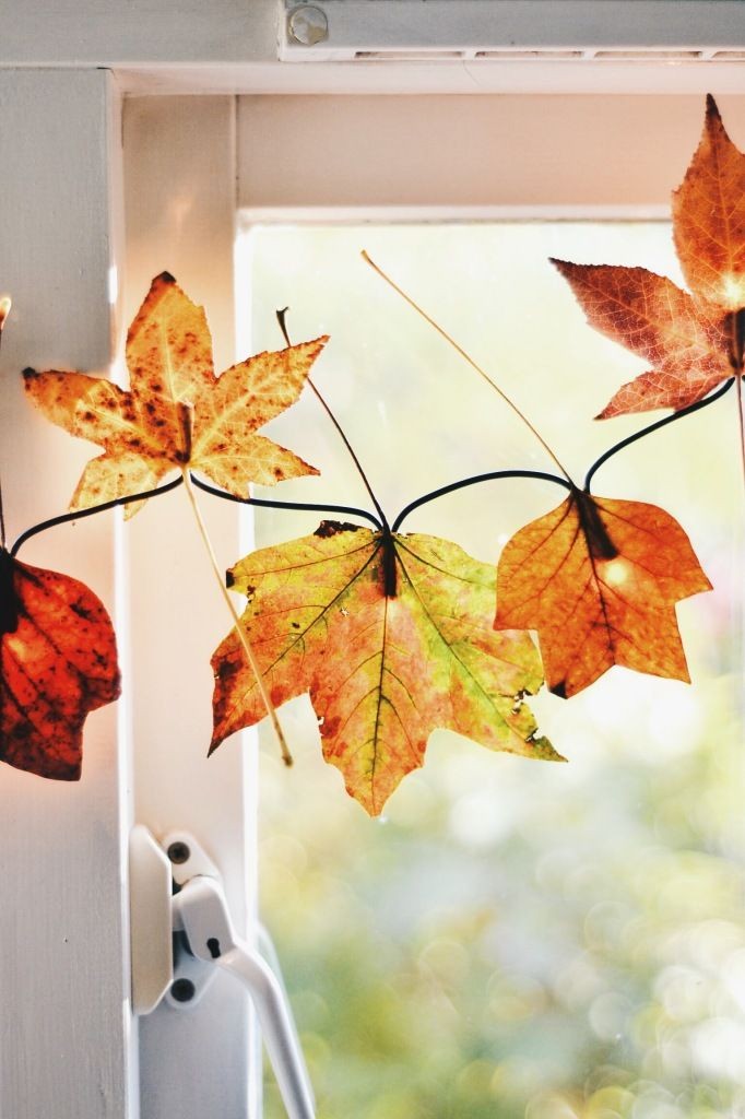 Awesome Hello Autumn Leaves Luxury 49 Impressive Diy - Fall Leaf String Lights , HD Wallpaper & Backgrounds