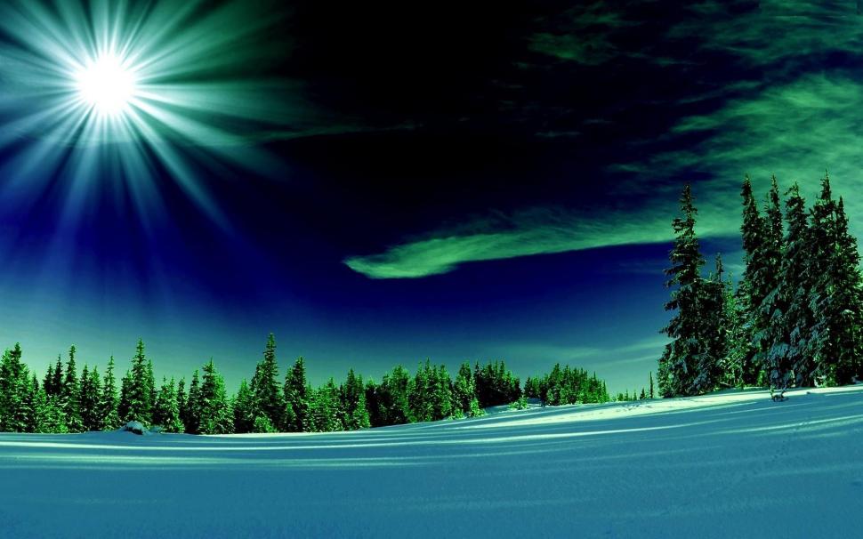 Clear And Cold Winter Sun Wallpaper - Clear Desktop Backgrounds , HD Wallpaper & Backgrounds