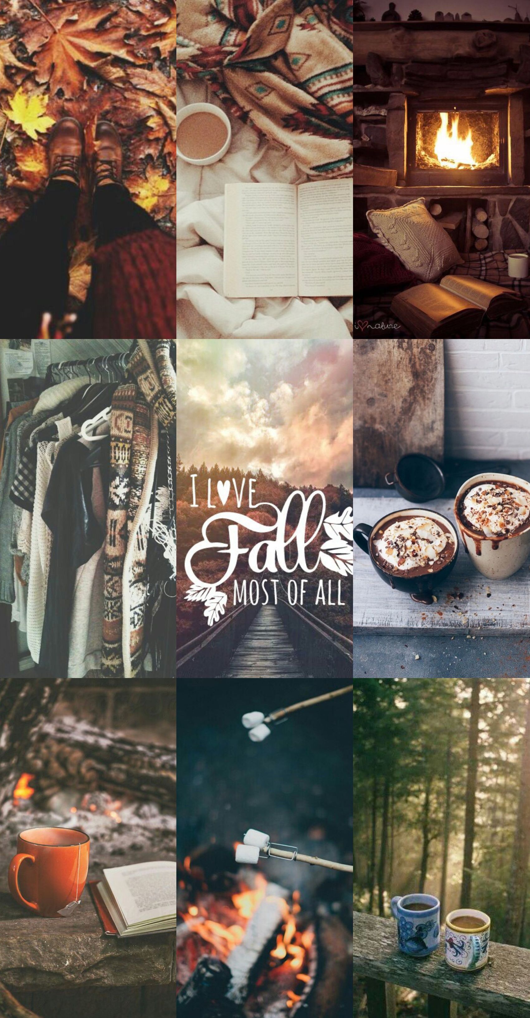 Fall Wallpaper October September Sweater Weather Coffee - Fall Wallpaper Collage , HD Wallpaper & Backgrounds