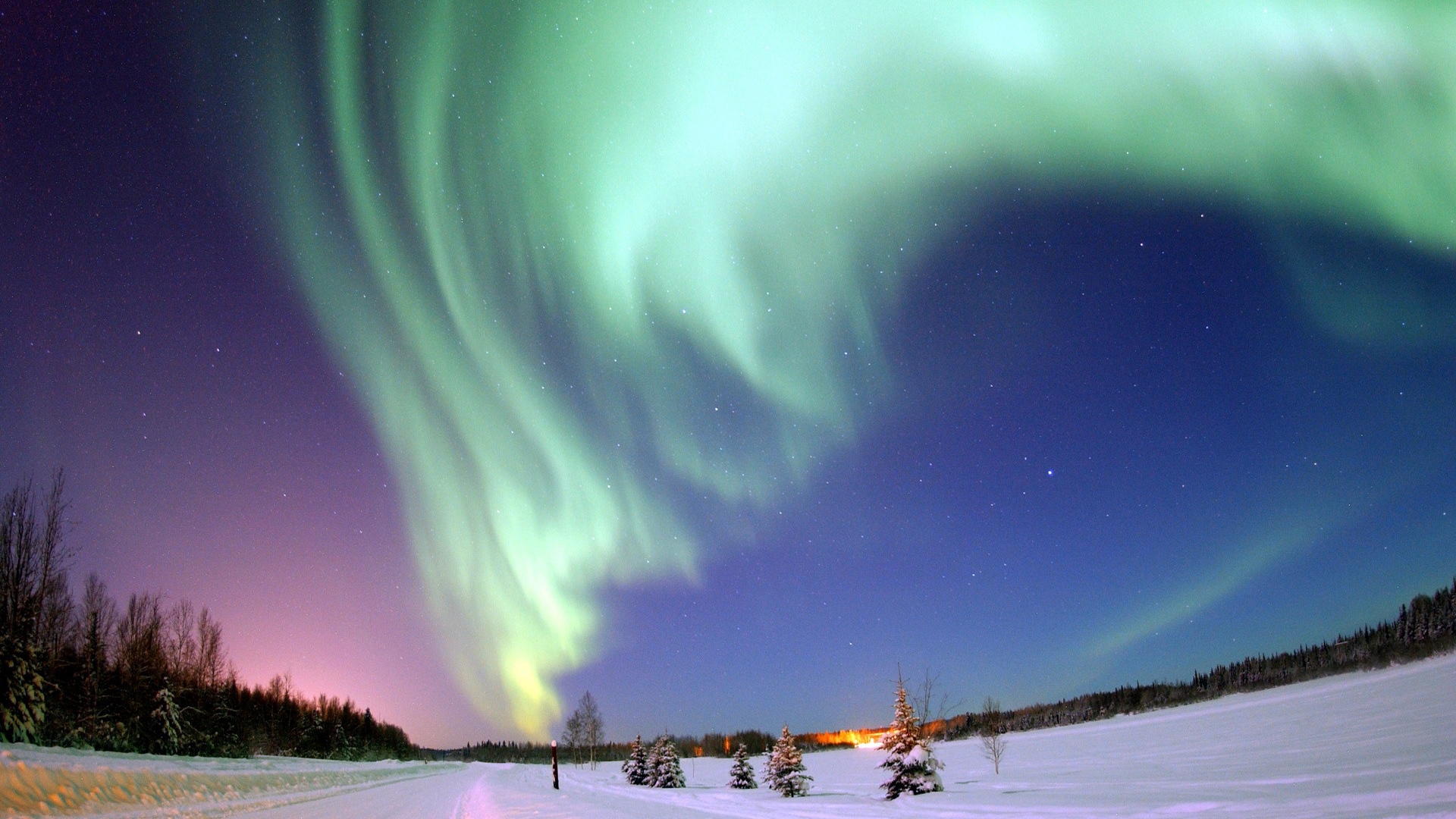 Wallpaper Polar Lights, Sky, Stars, North Pole, Winter - Aurora Borealis , HD Wallpaper & Backgrounds