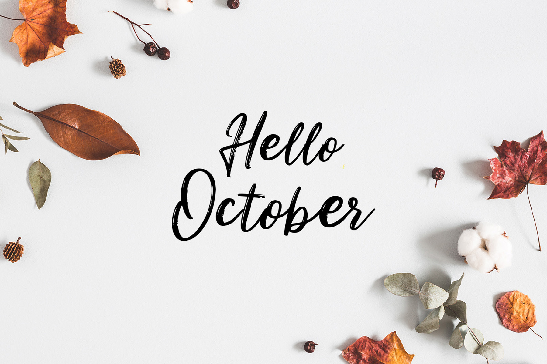 Hello October - Calligraphy , HD Wallpaper & Backgrounds