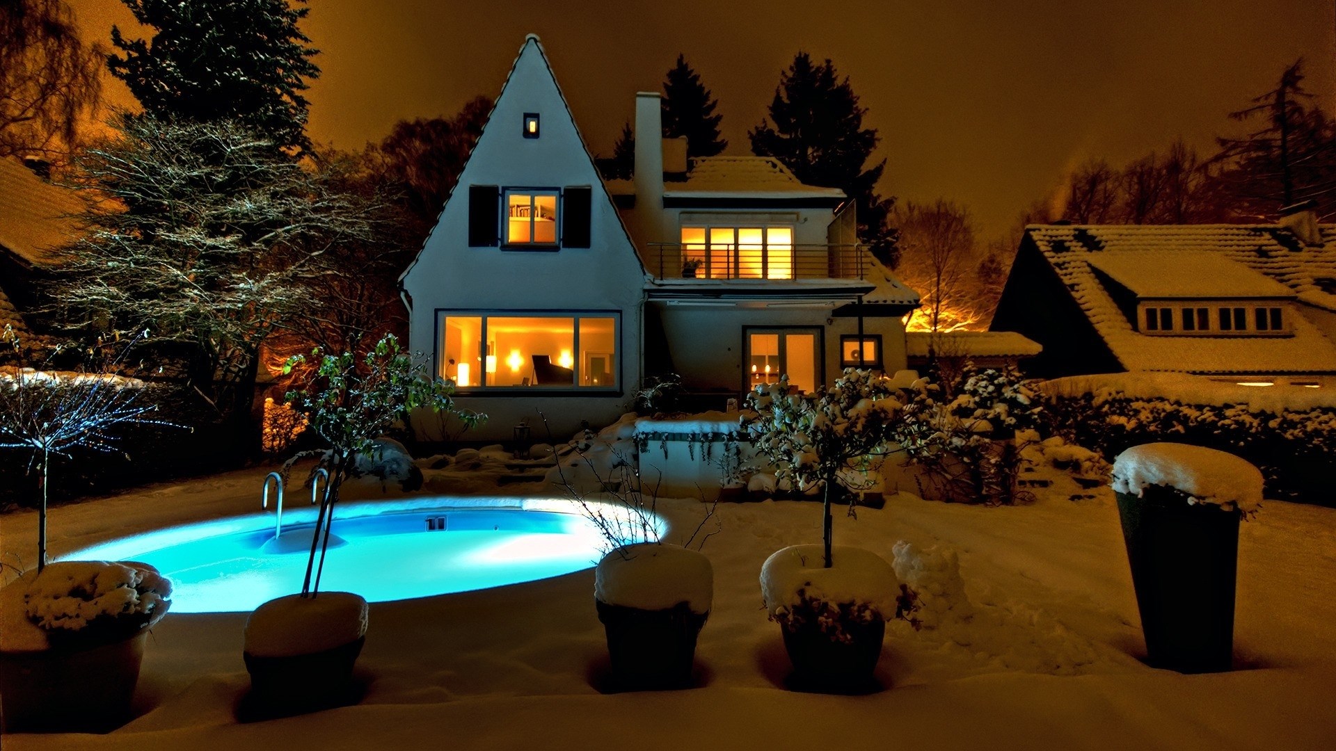 Free Wallpaper And Screensavers For Winter - Cosy House Winter , HD Wallpaper & Backgrounds