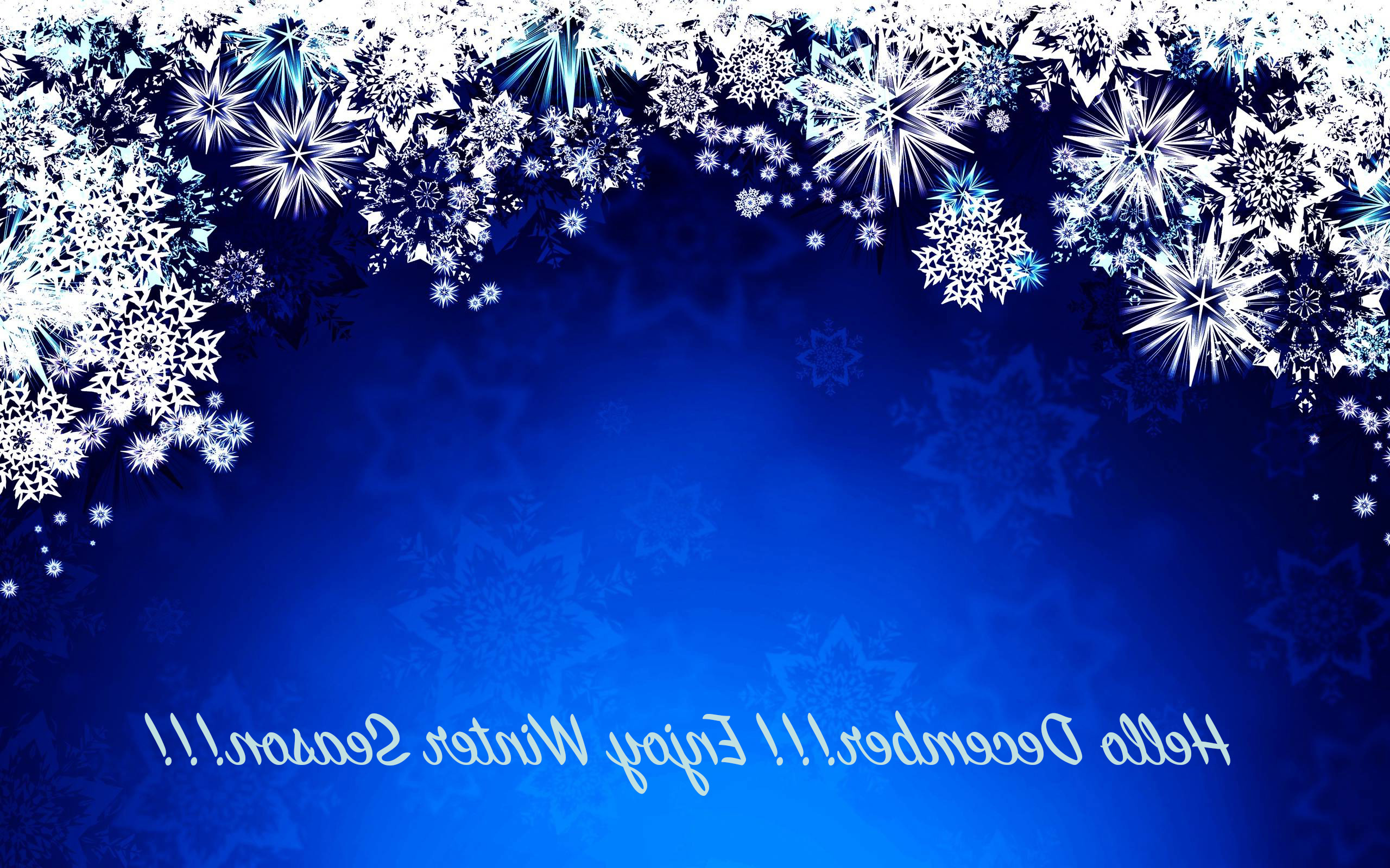 Enjoy Winter Season Hello December Wallpaper , HD Wallpaper & Backgrounds