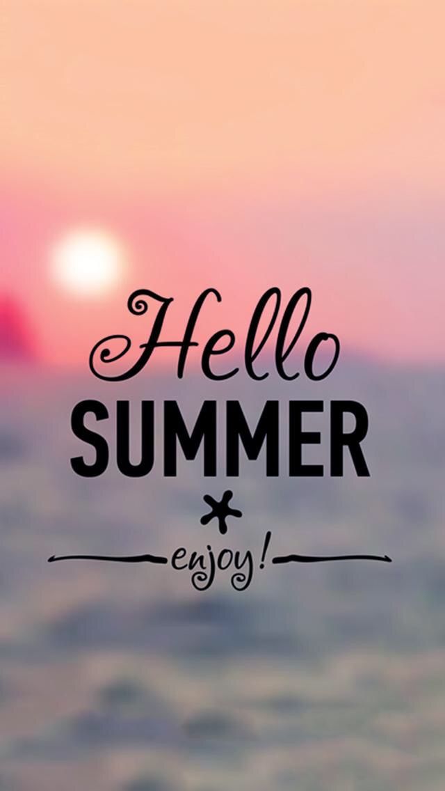 Wallpaper Iphone ⚪️ - 1st Day Of Summer Quote , HD Wallpaper & Backgrounds